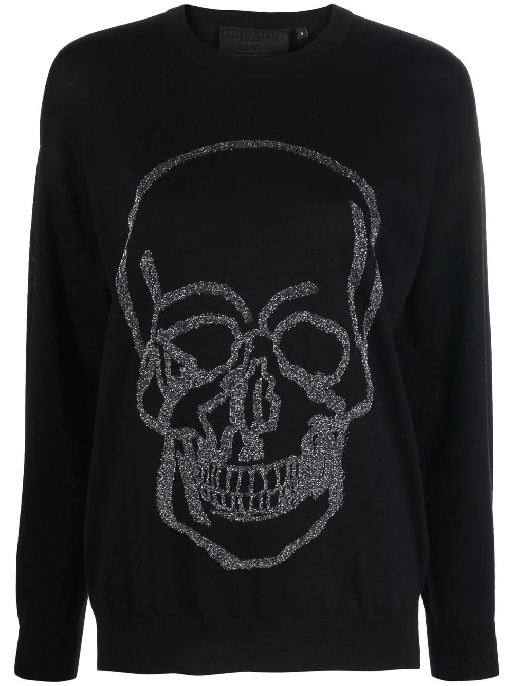 skull-print jumper - 1