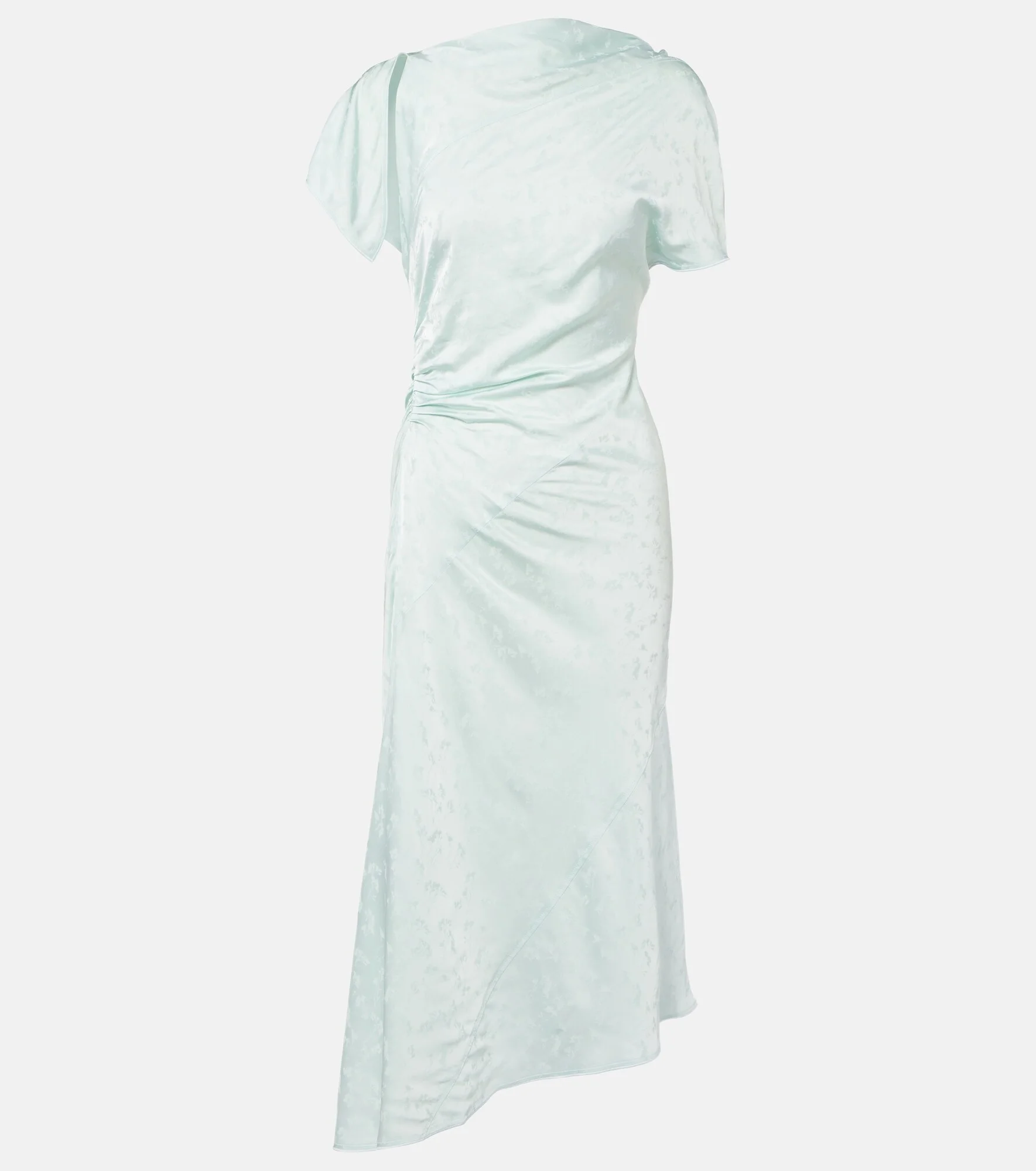 Asymmetric floral midi dress - 1