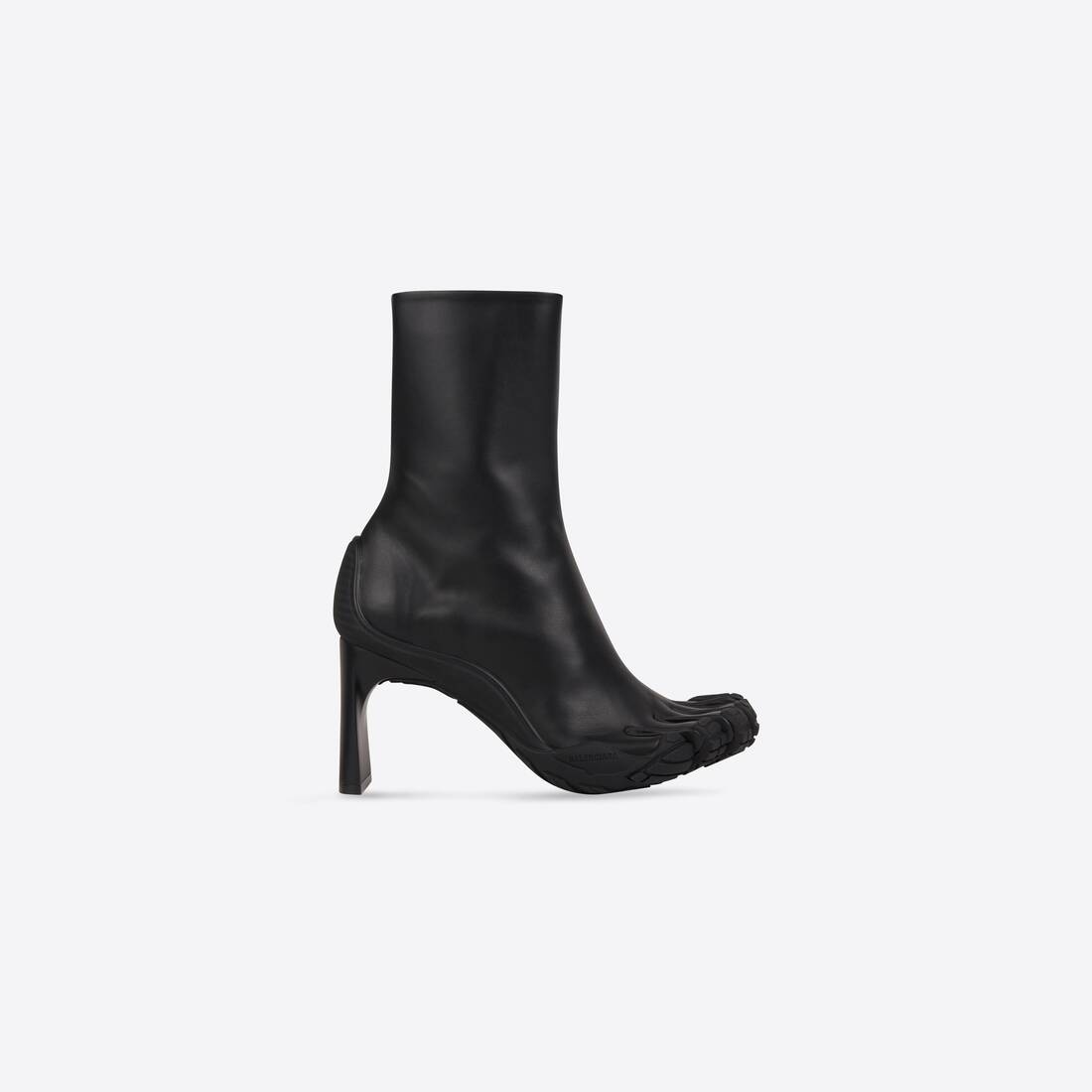 Women's Heeled Toe 80mm Bootie in Black - 1