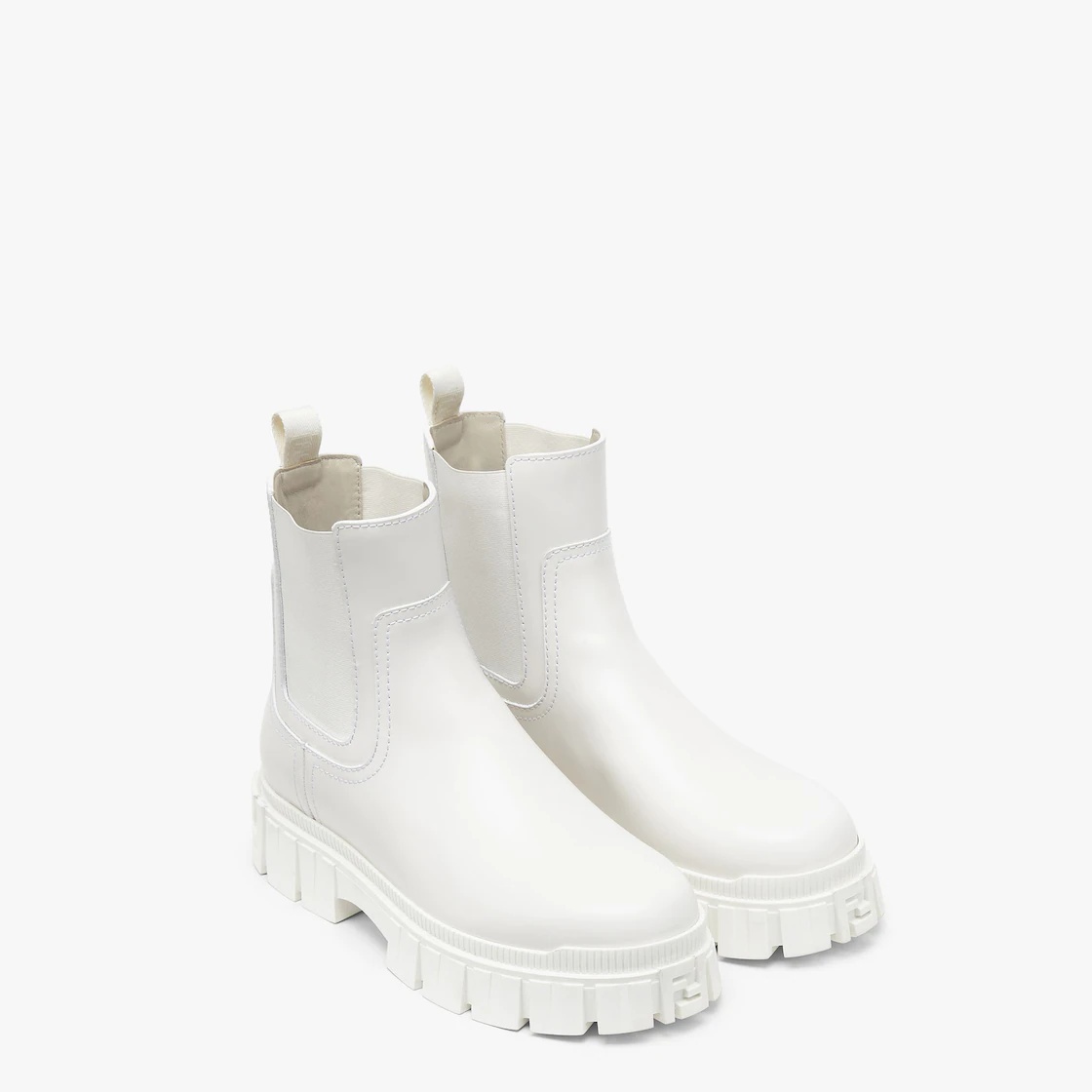 White leather Chelsea boots - 4