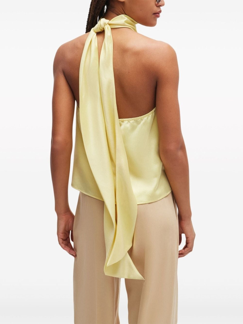 halterneck satin blouse 4