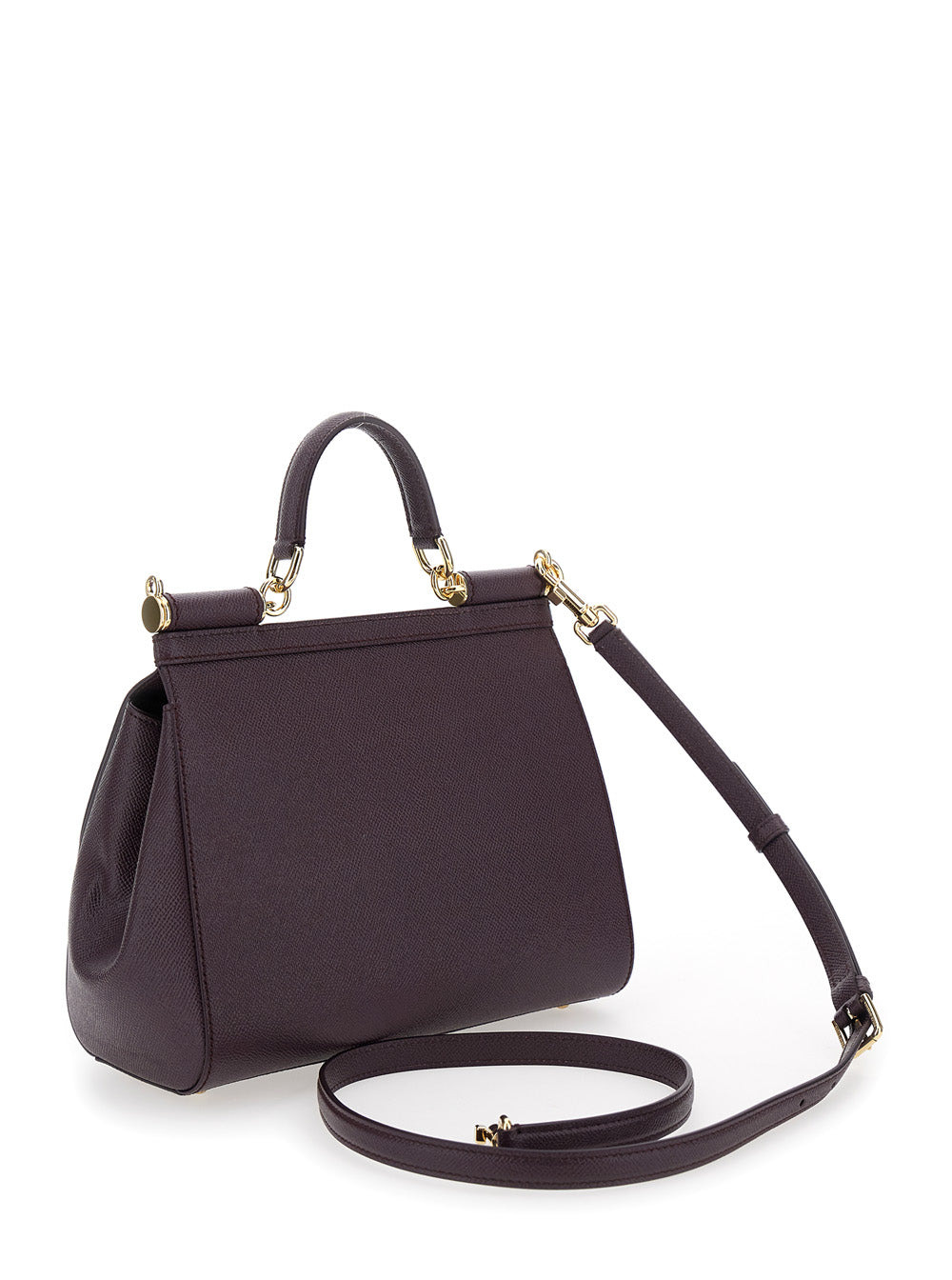 Dolce & Gabbana Women Violet Handbag With Adjustable And Removable Shoulder Strap And Logo Plaque On - 3