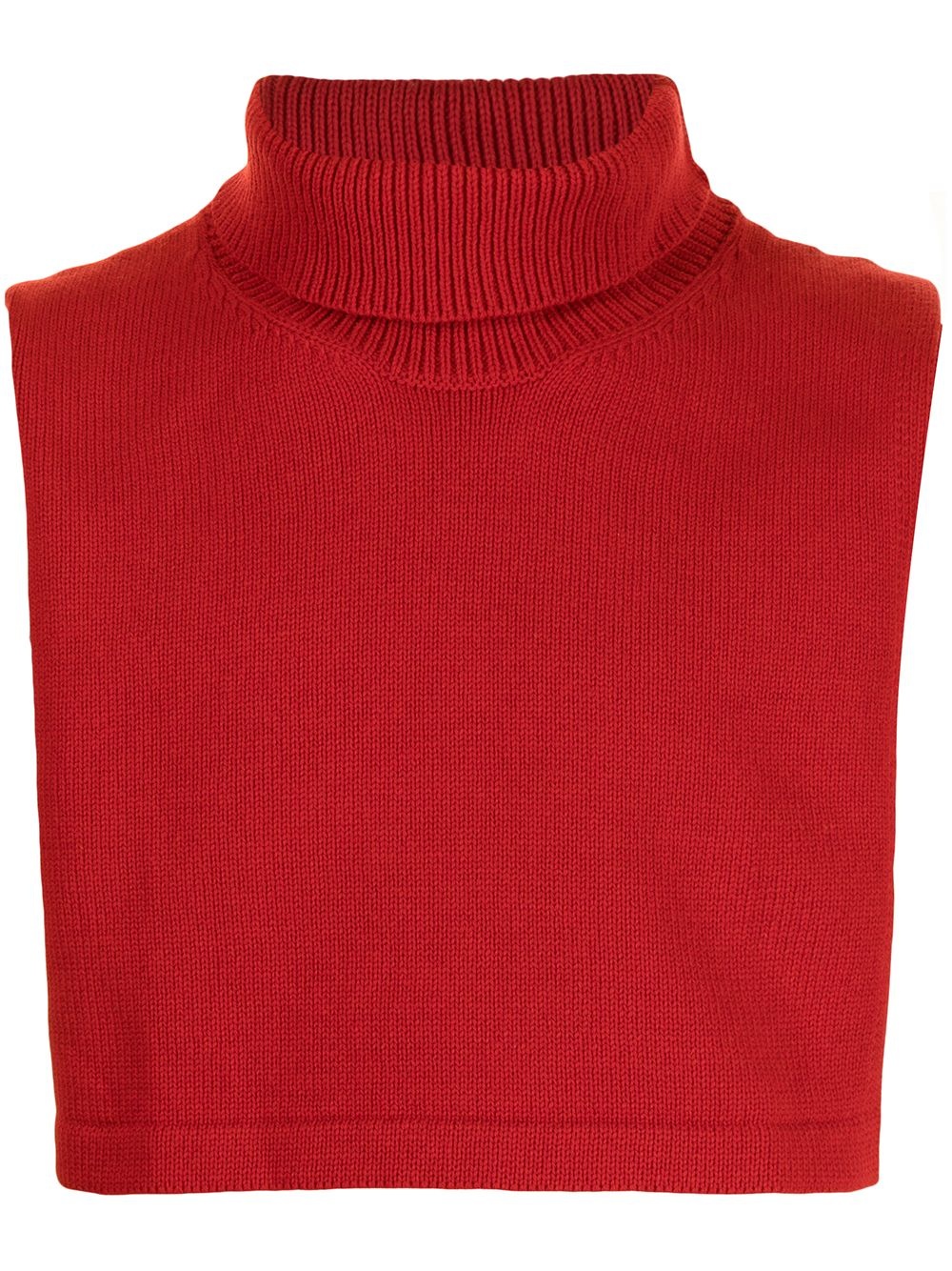 roll-neck knitted collar - 1