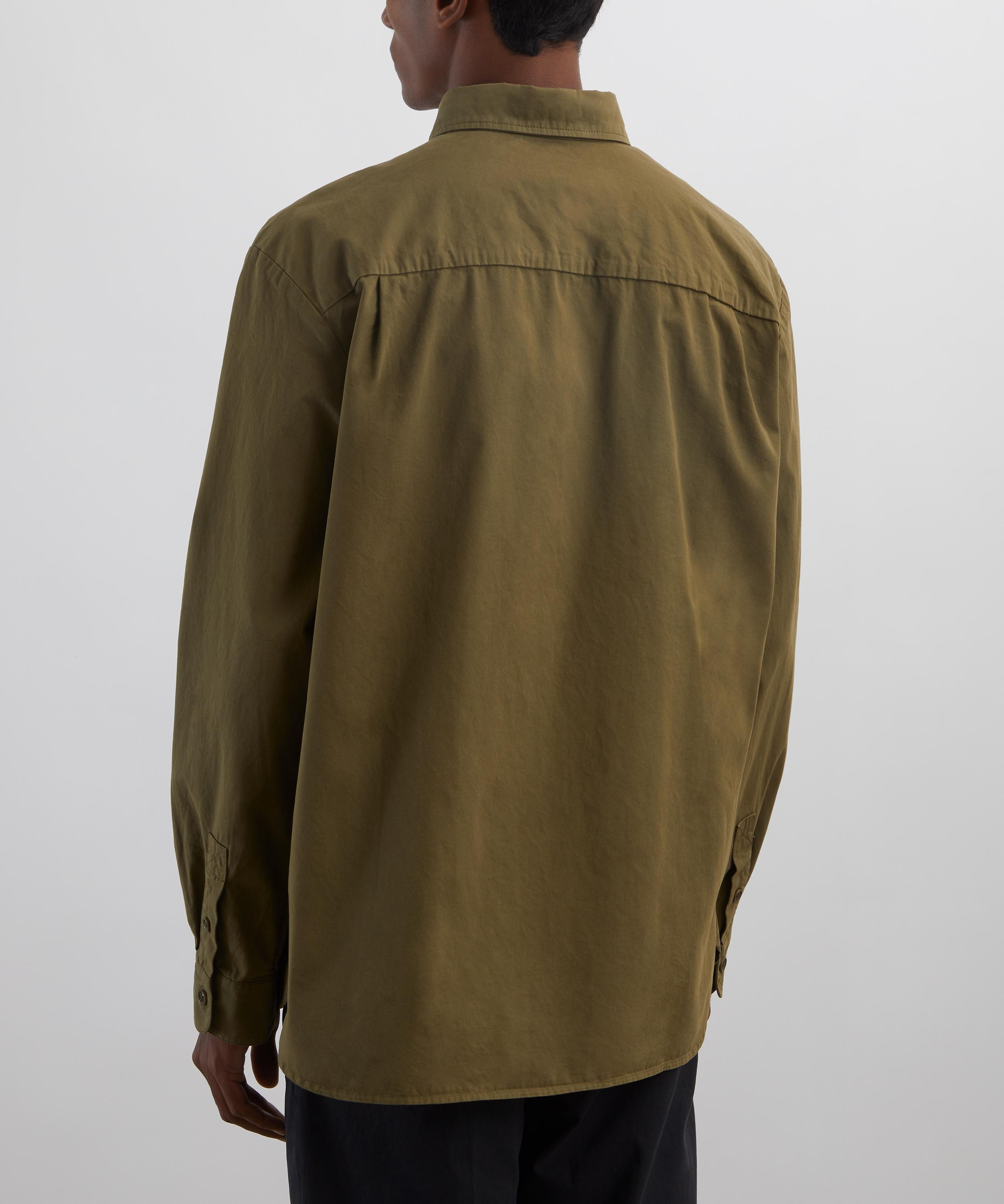 Khaki Malo Cotton Shirt - 4
