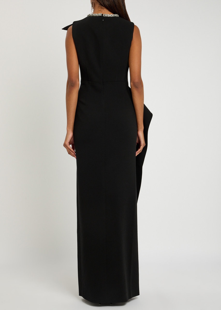 Roland Mouret Waist Drape Crepe Gown - 3