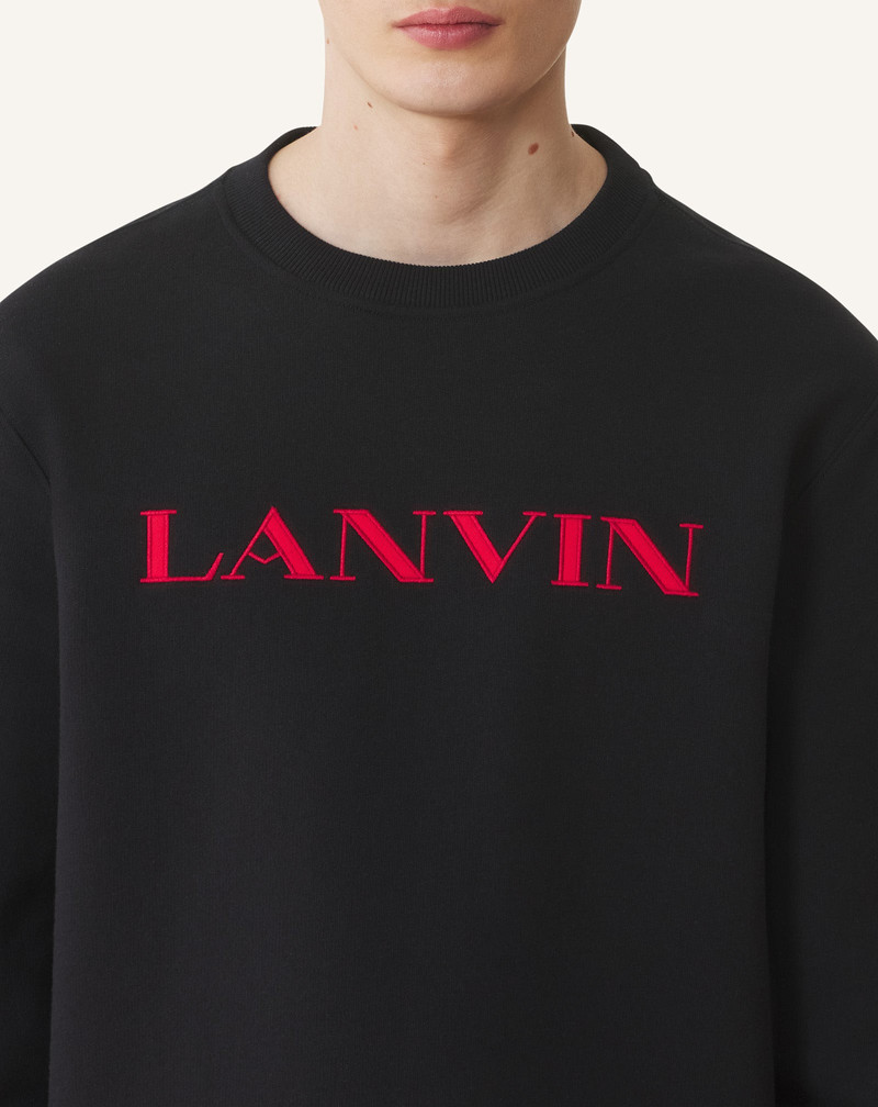 LANVIN EMBROIDERED COTTON SWEATSHIRT 5