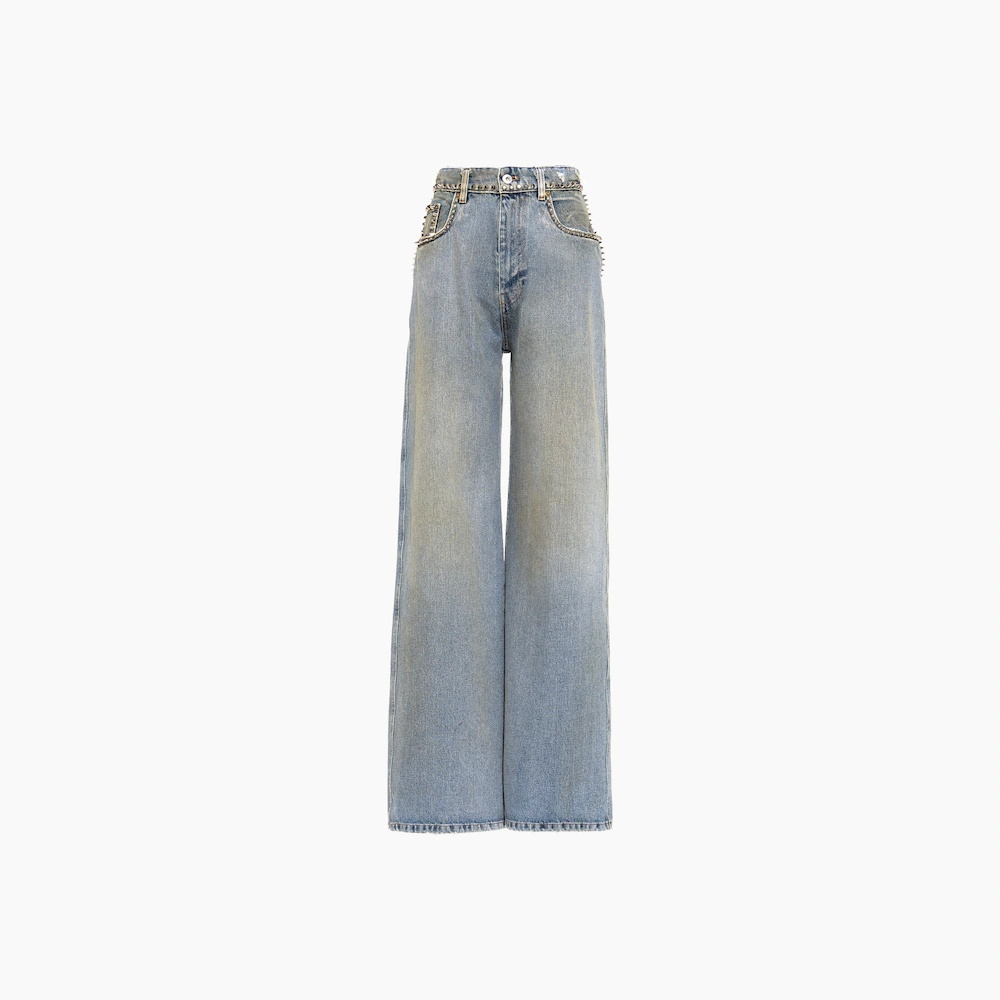 Studded denim jeans - 1