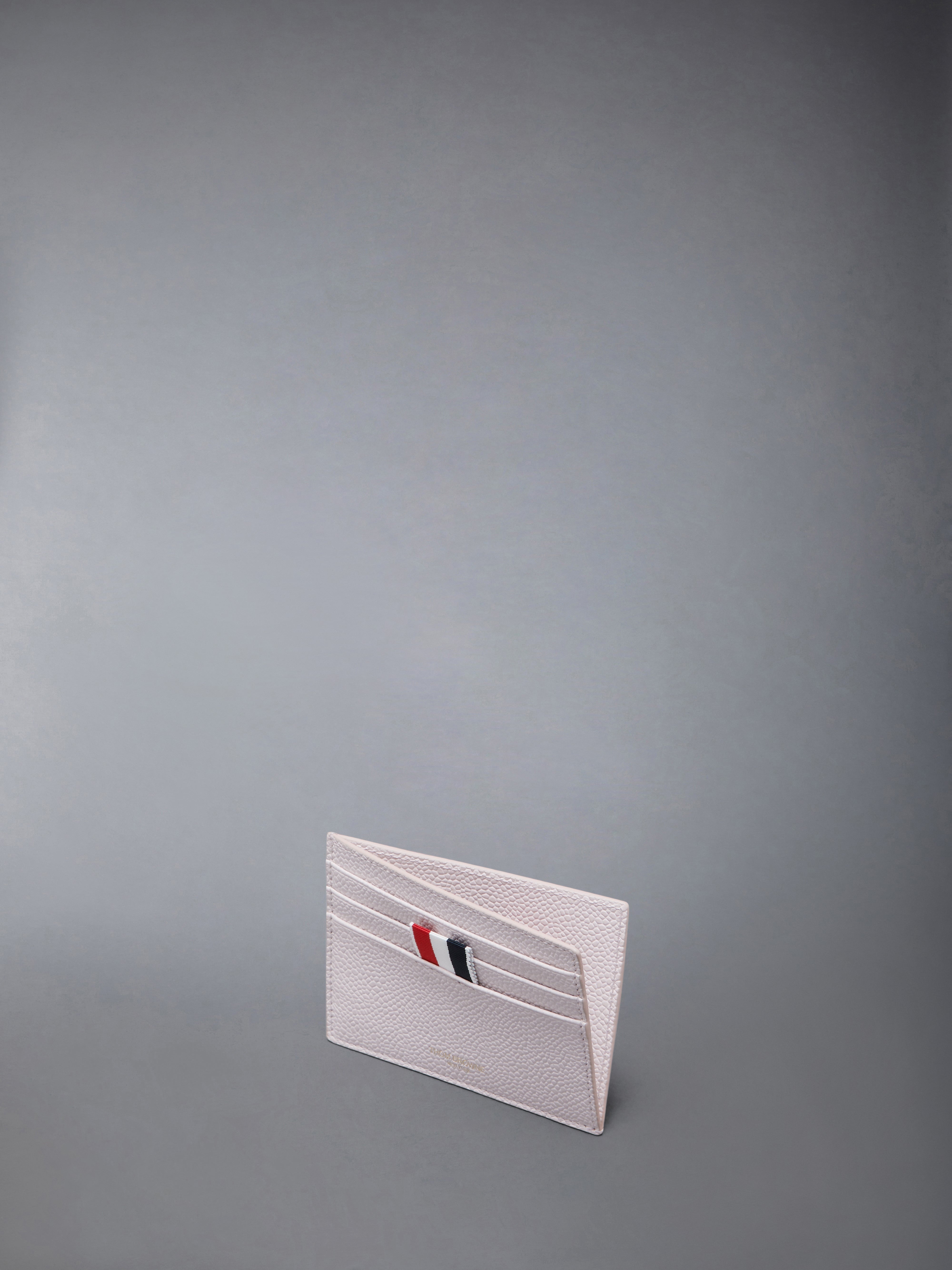 PEBBLE GRAIN NOTE COMPARTMENT CARD HOLDER - 3