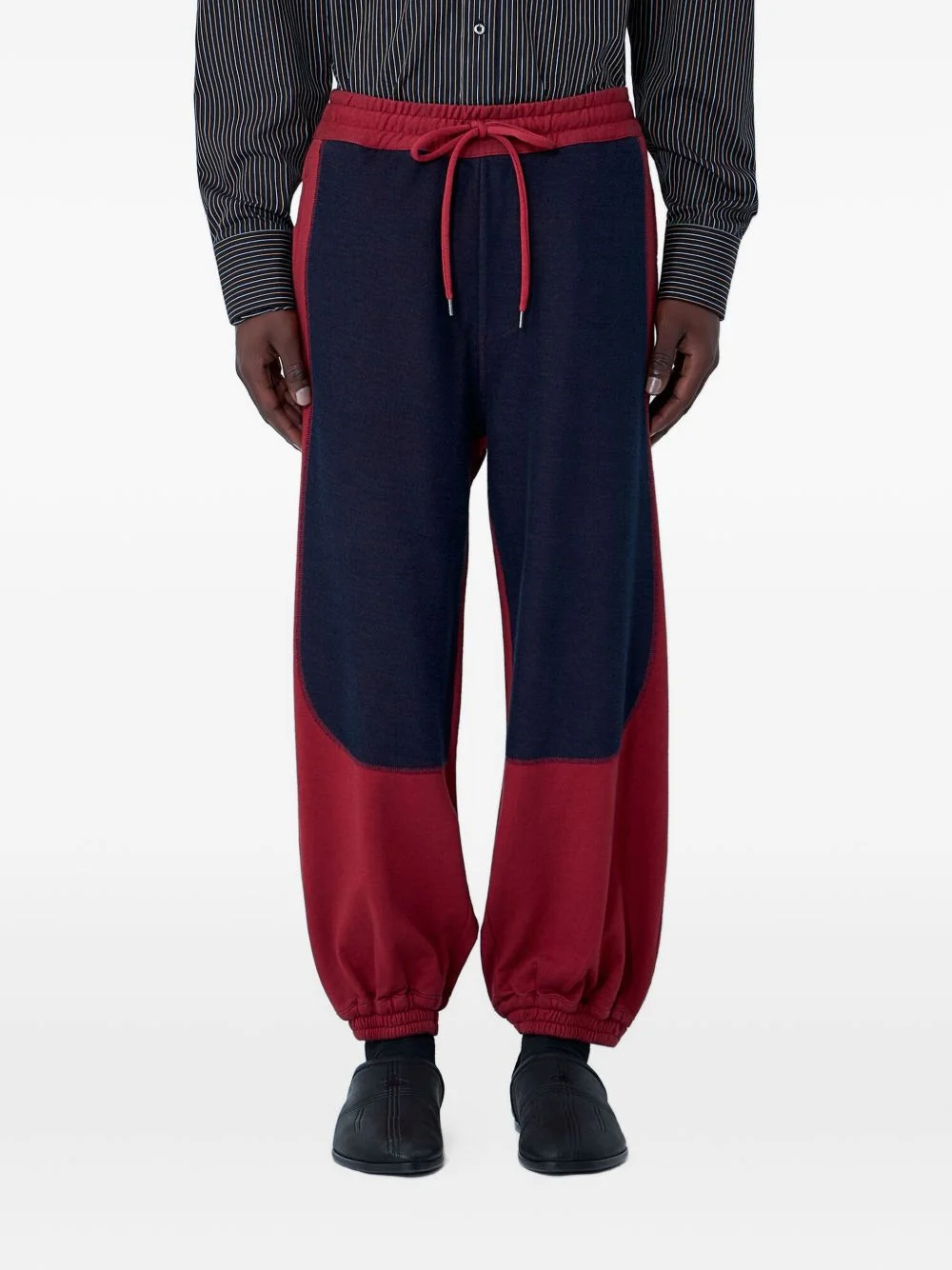 contrast-panel track pants - 1