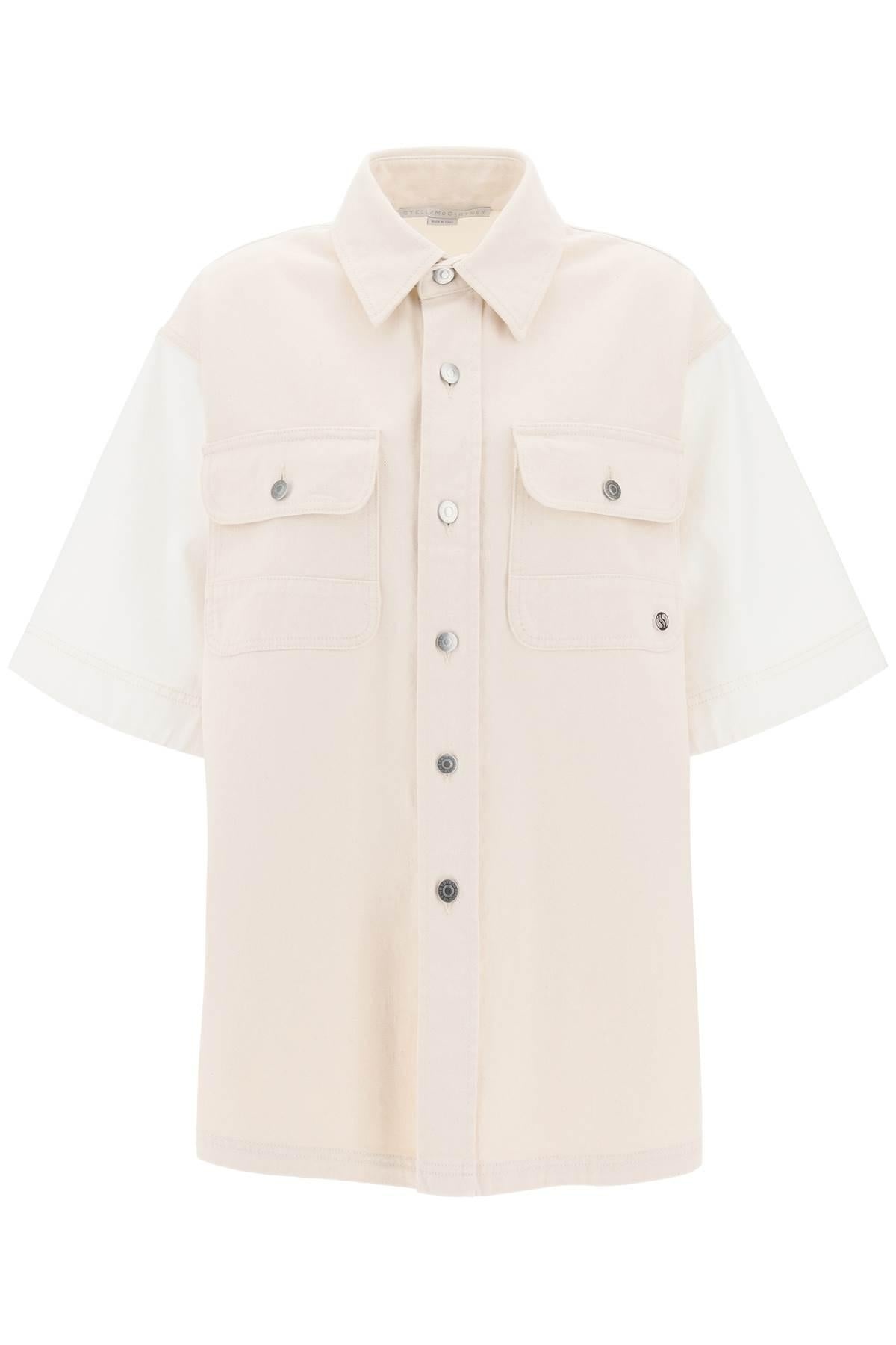 STELLA McCARTNEY - Short-sleeved denim shirt - 1