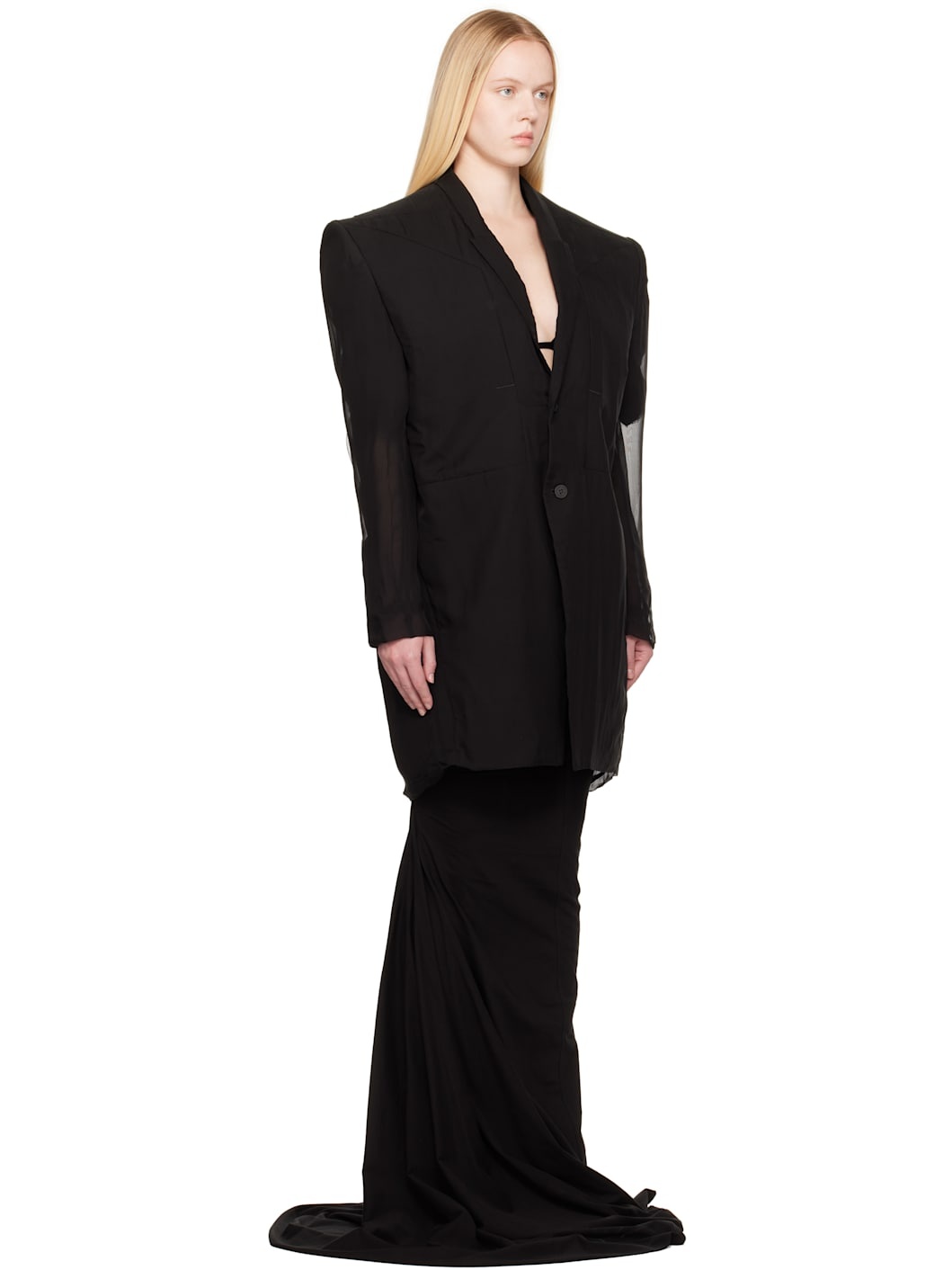 Black Hollywood Ricks Fogpocket Tatlin Blazer - 2