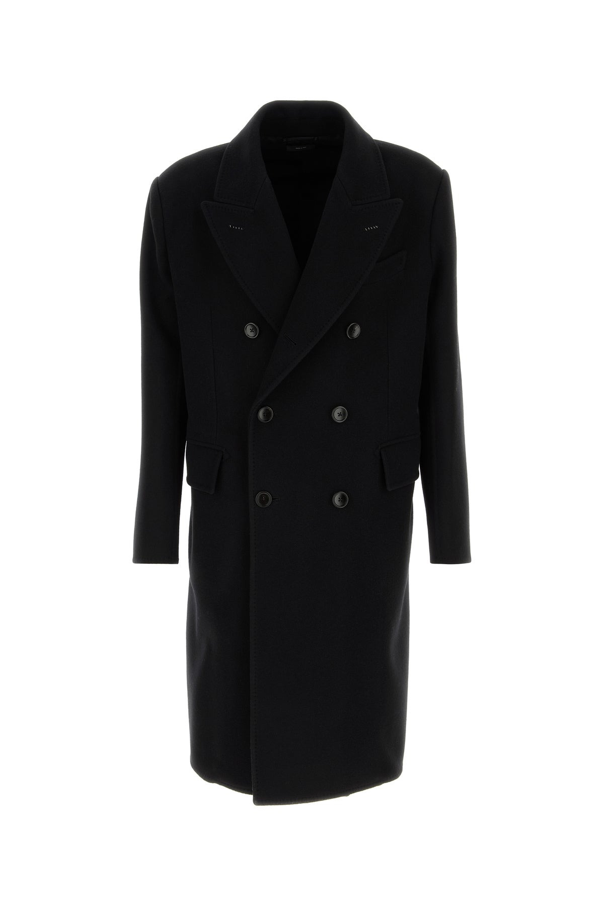 Black wool coat - 1