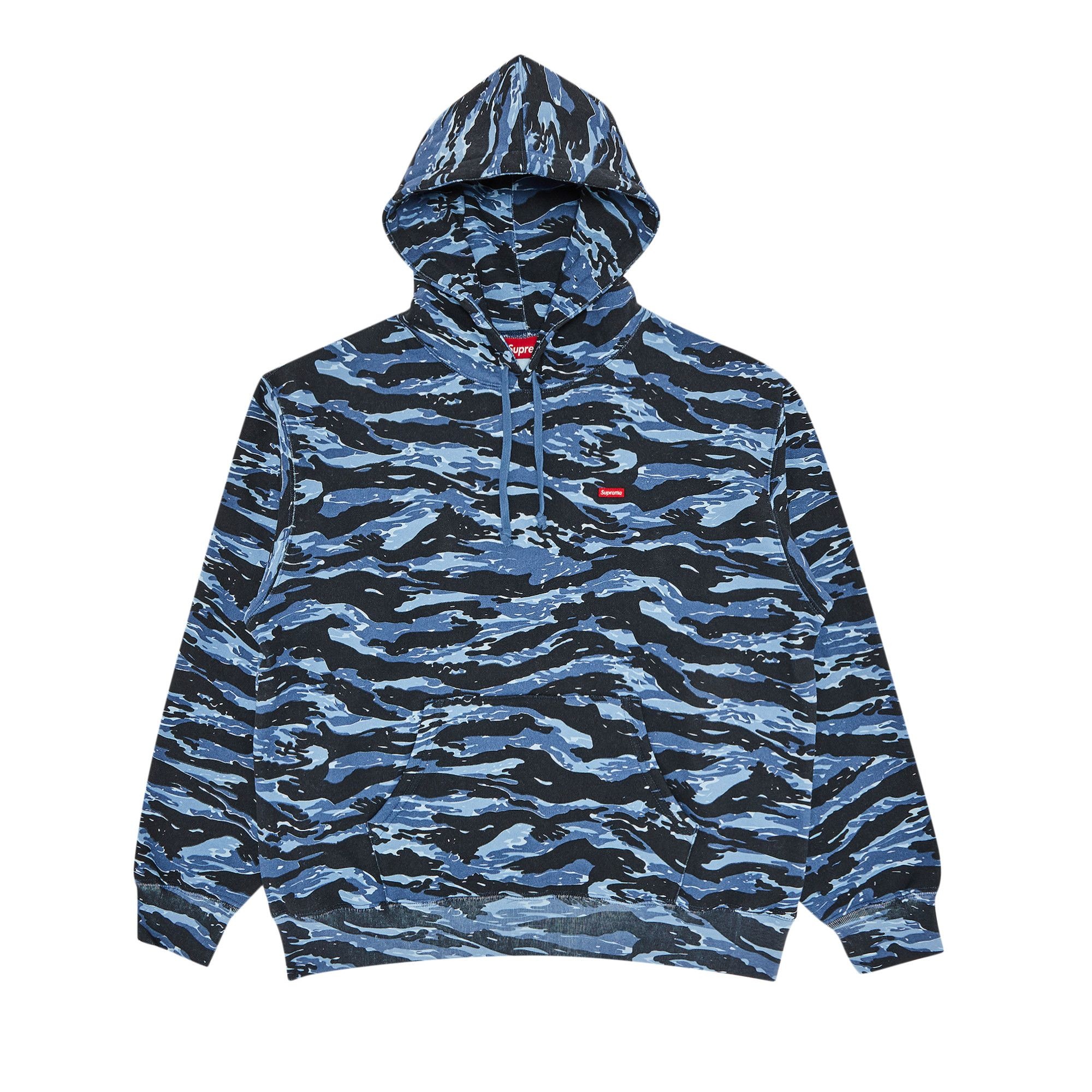 Supreme Small Box Hooded Sweatshirt 'Blue Tiger Camo' - 1