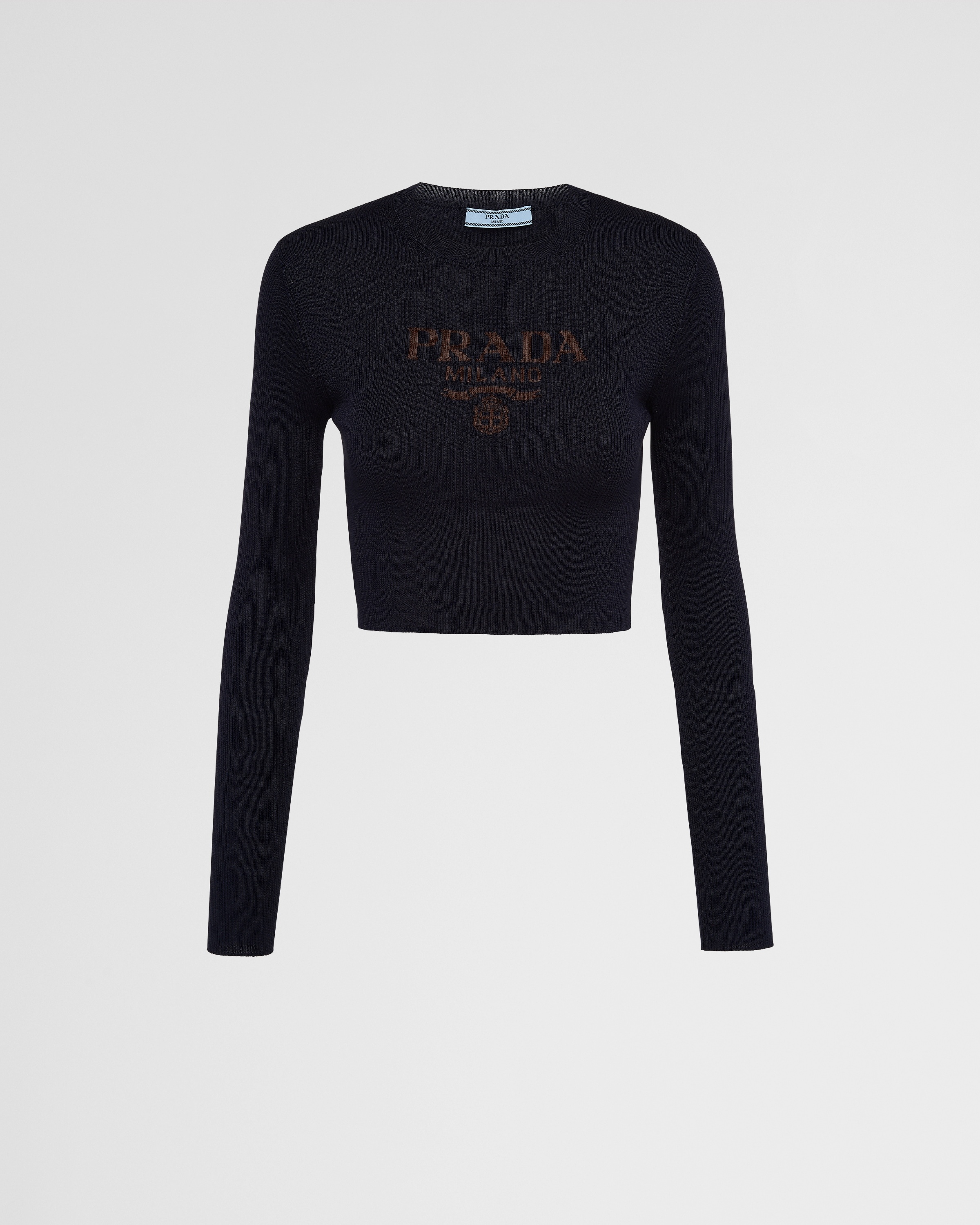 【送料&関税込】Prada Recycled Silk Sweater Prada recycled-silk Sweater | Black | FARFETCH