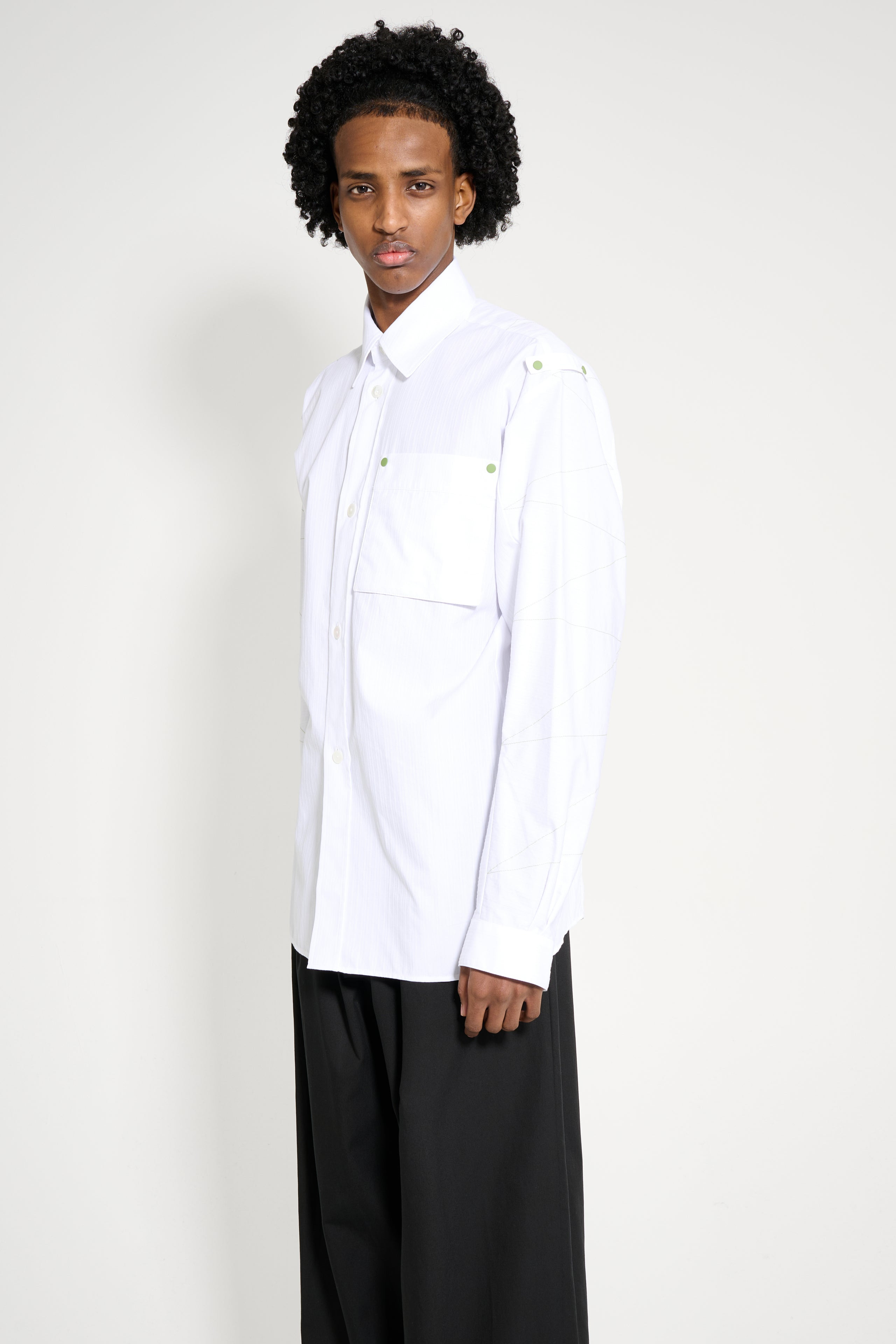KIKO KOSTADINOV SOLVA SHIRT WHITE STRIPES - 2