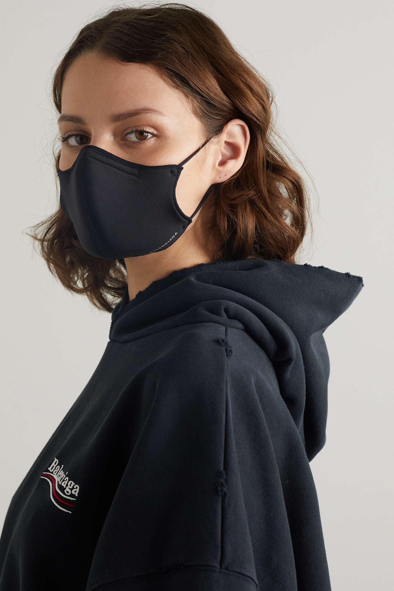 Printed stretch-knit face mask - 4