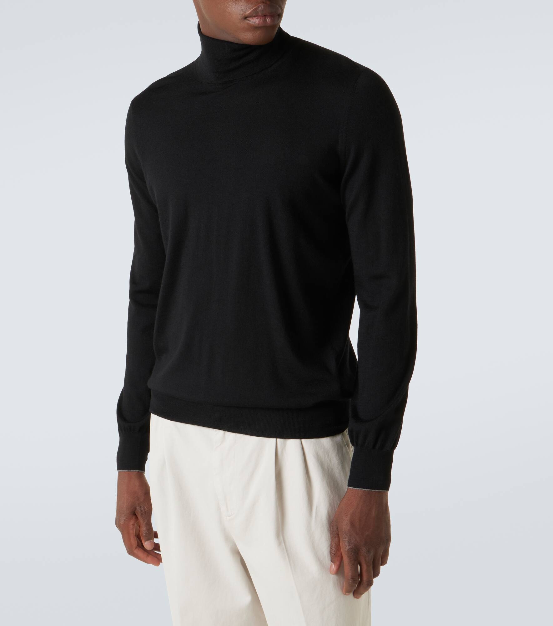 Wool and cashmere turtleneck sweater - 3