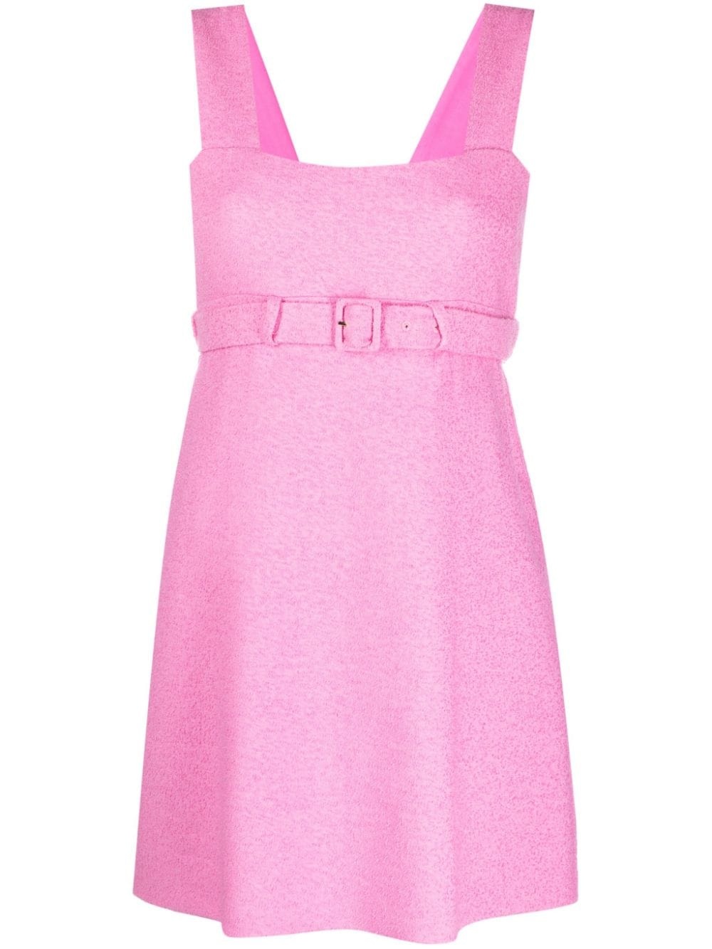 Corsage belted mini dress - 1