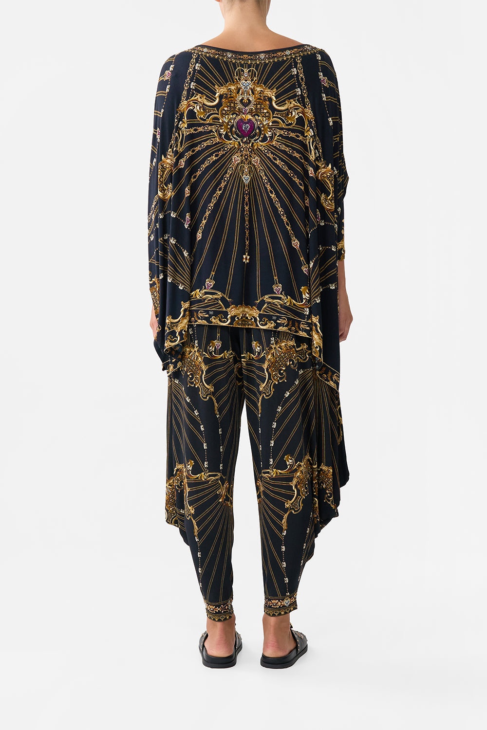 JERSEY DRAPE PANT WITH POCKET - 3