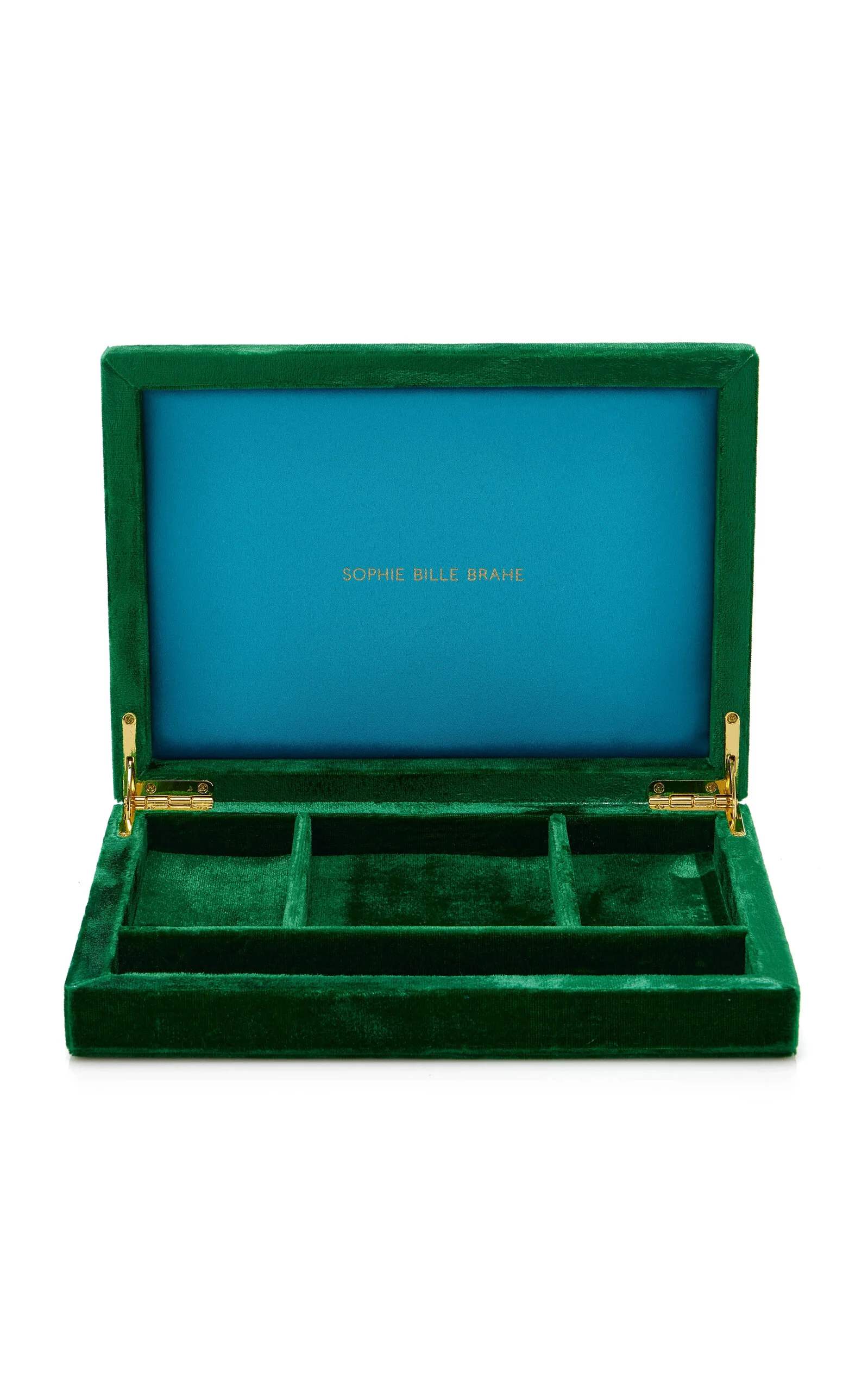 Trésor Velvet Jewelry Box green - 1