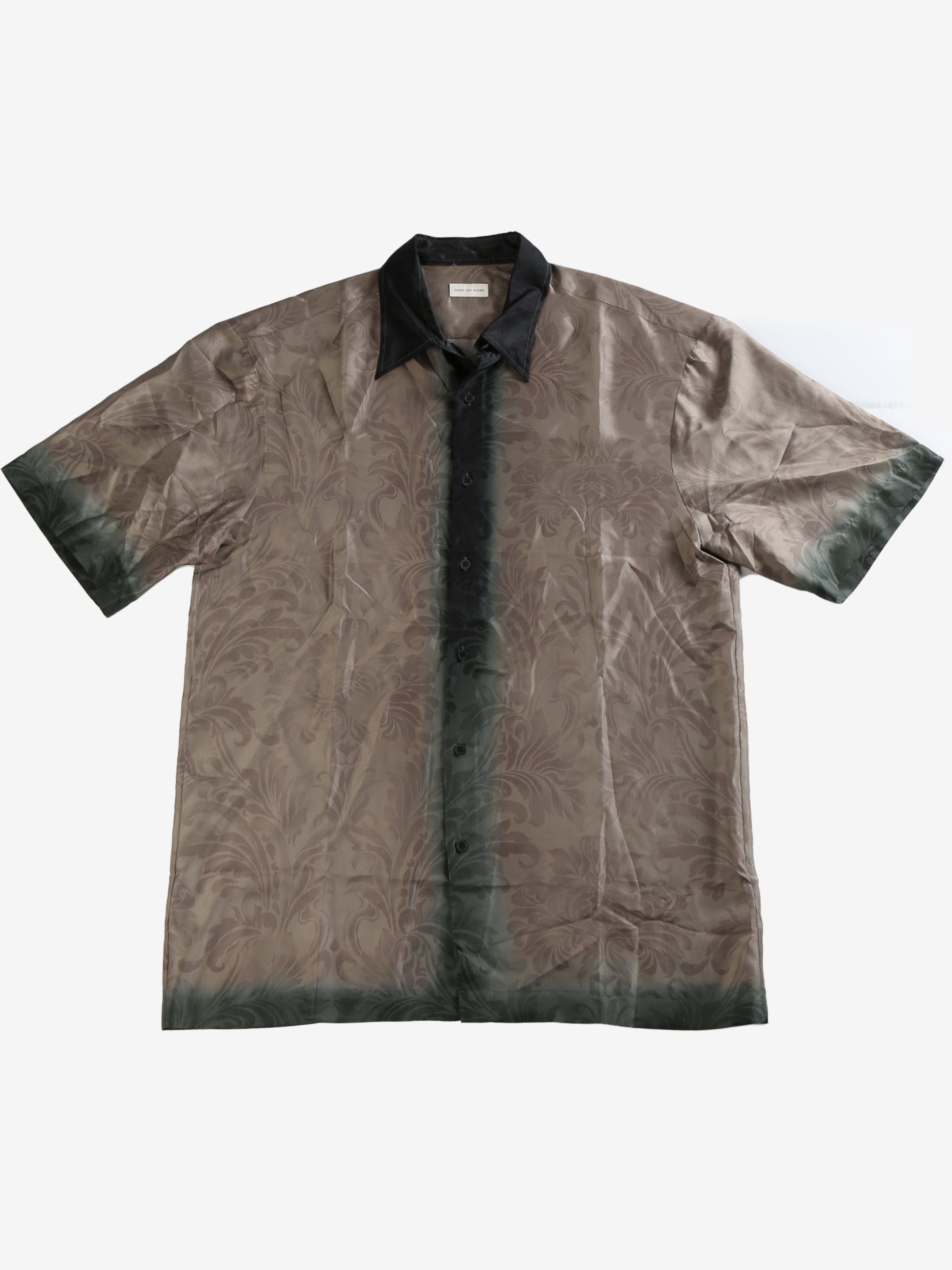 DRIES VAN NOTEN - Men Silk Short Sleeved Shirt - 4