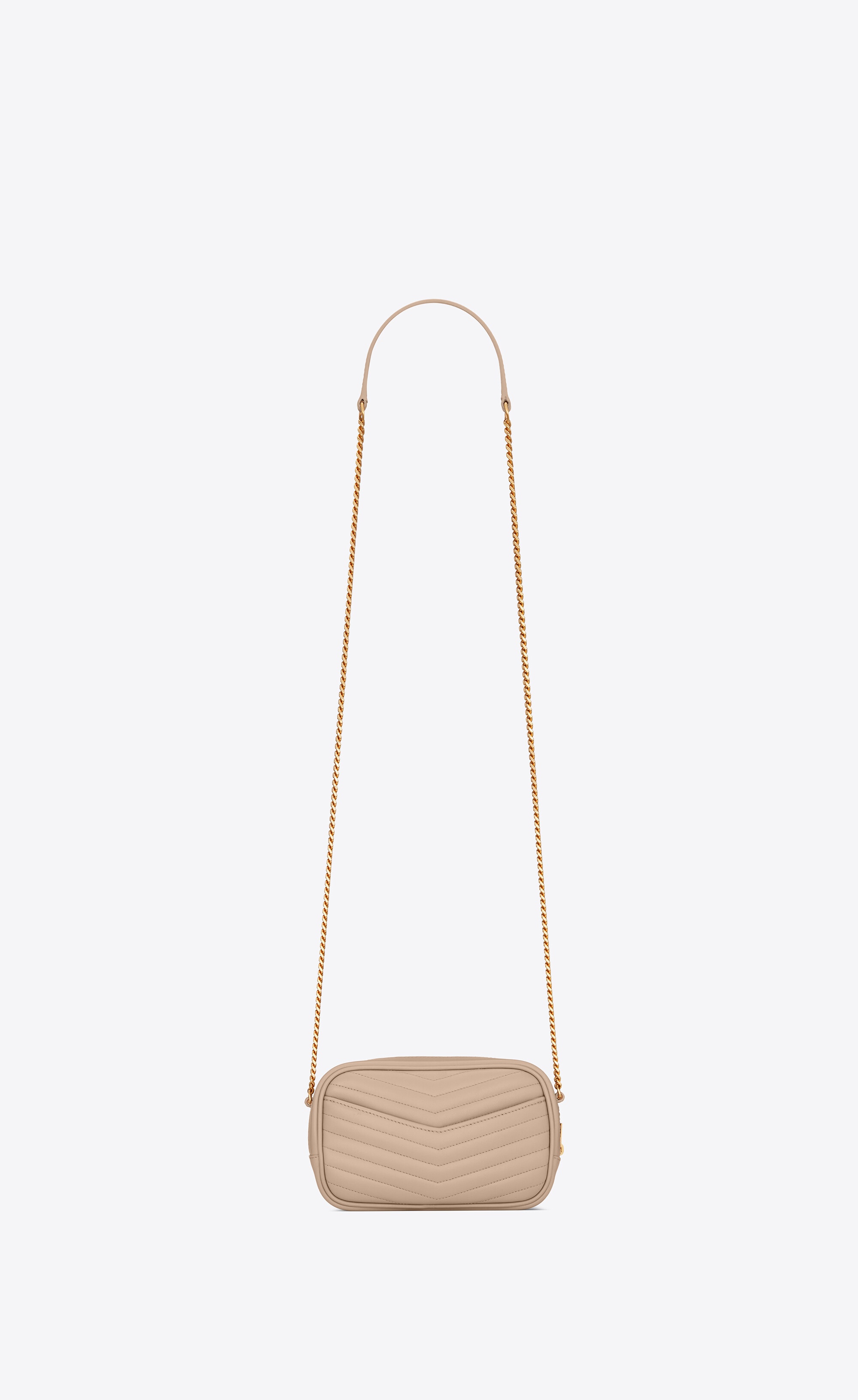 lou mini bag in quilted shiny leather - 2
