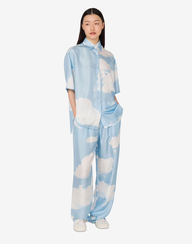 SILK TWILL SHIRT ARCHIVE CLOUDS 1