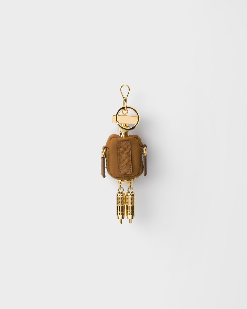 Prada Robot Re-Nylon keychain charm outlook