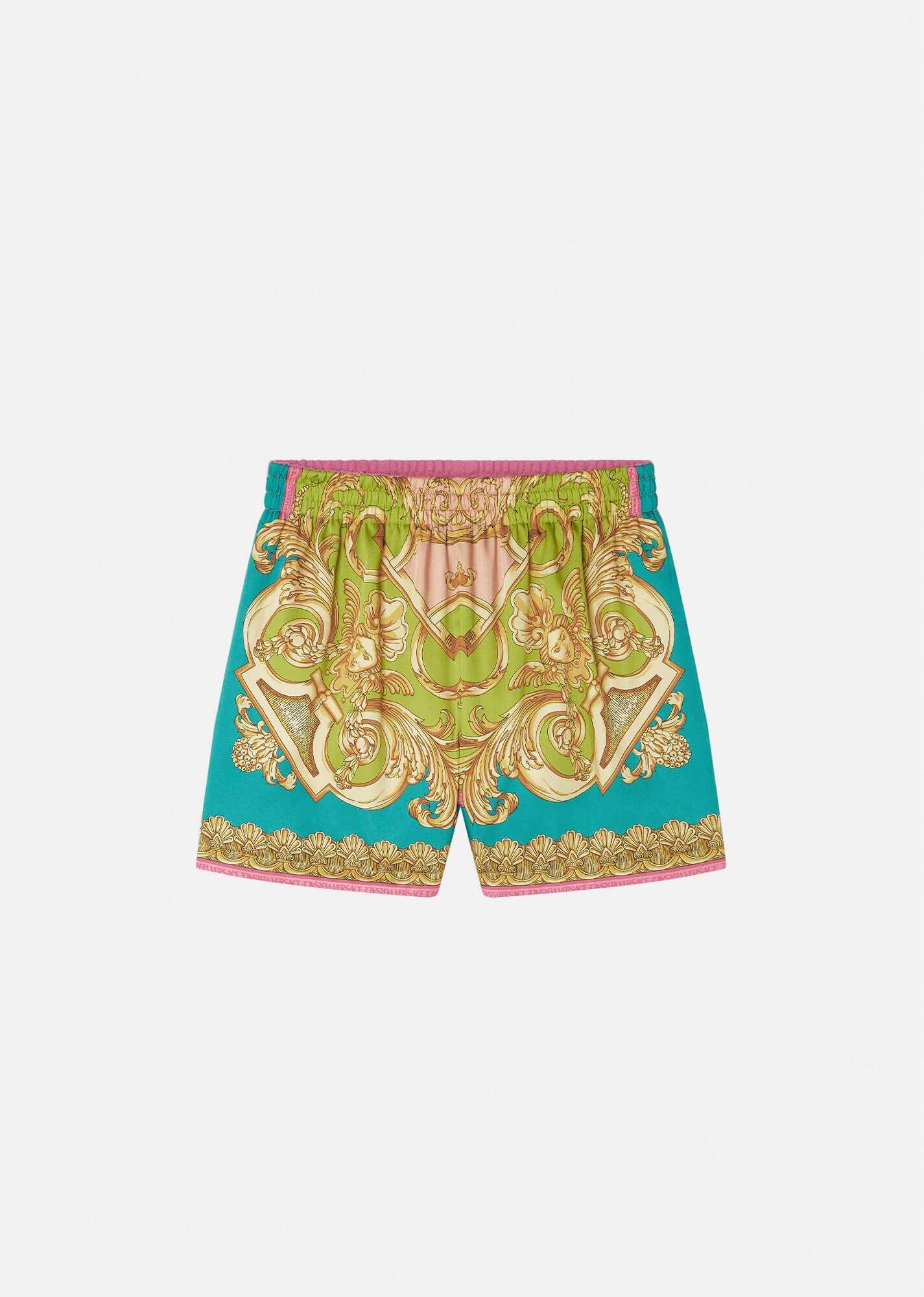 Barocco Goddess Reversible Pool Shorts - 1