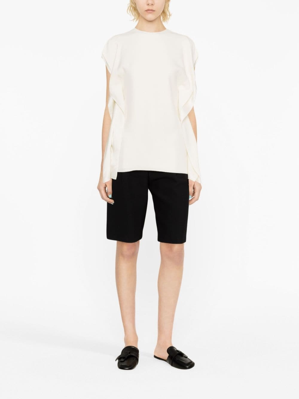 slit-sleeve T-shirt - 4