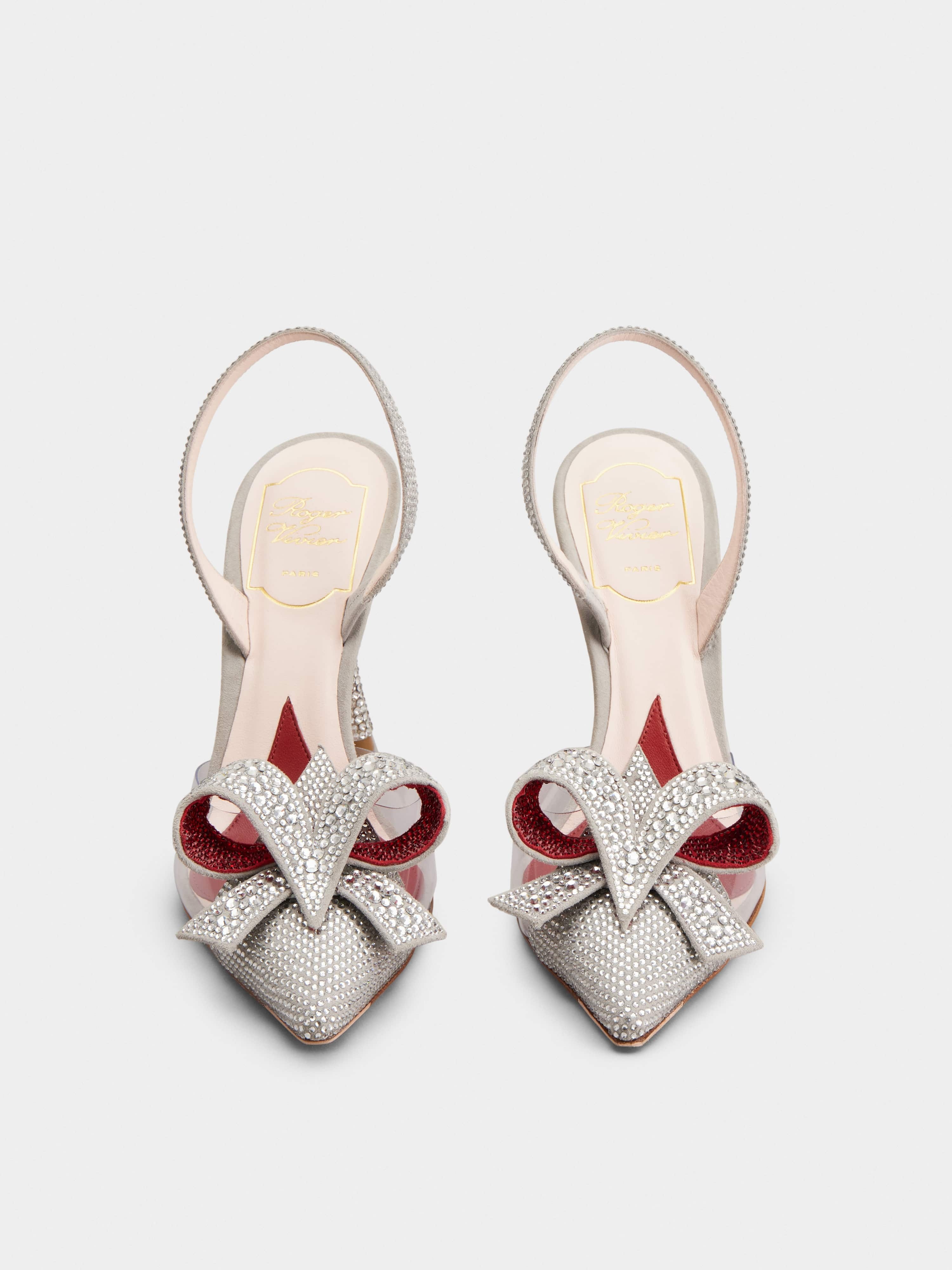 I Love Vivier Bow Strass Pumps in PVC - 7