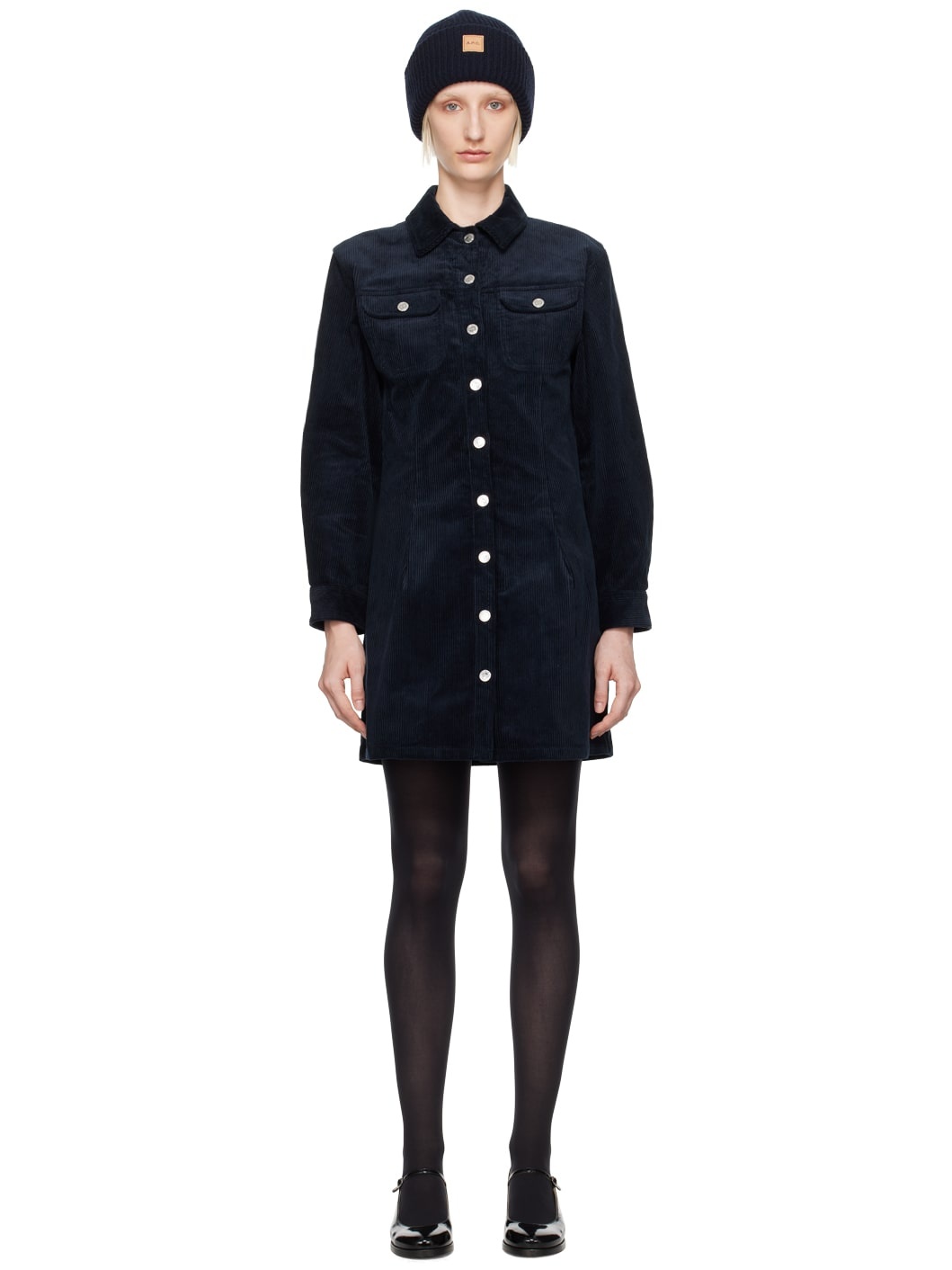 Navy Bonnie Midi Dress - 1