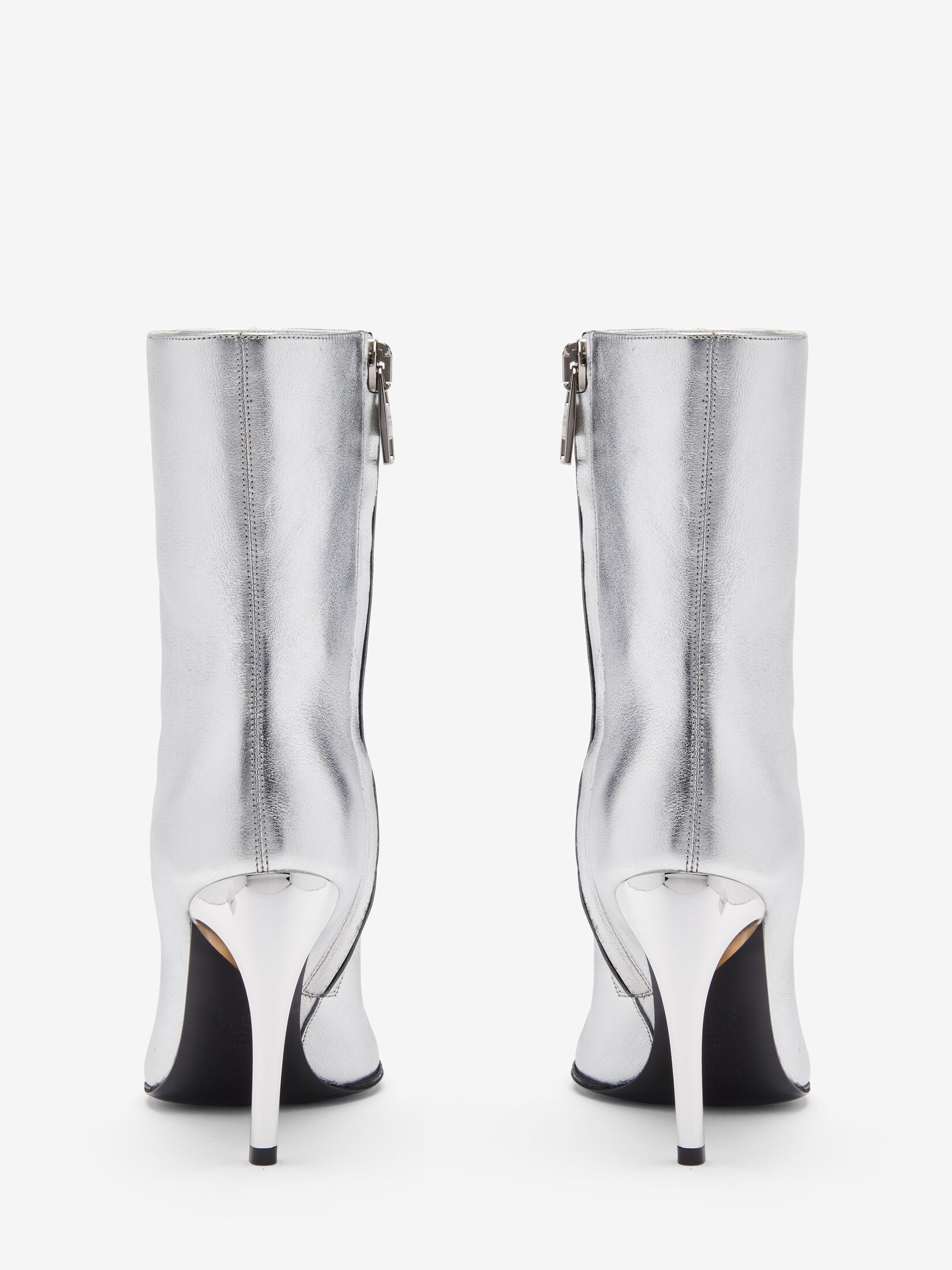 Women's Armadillo Ankle Boot in Silver/gold - 3