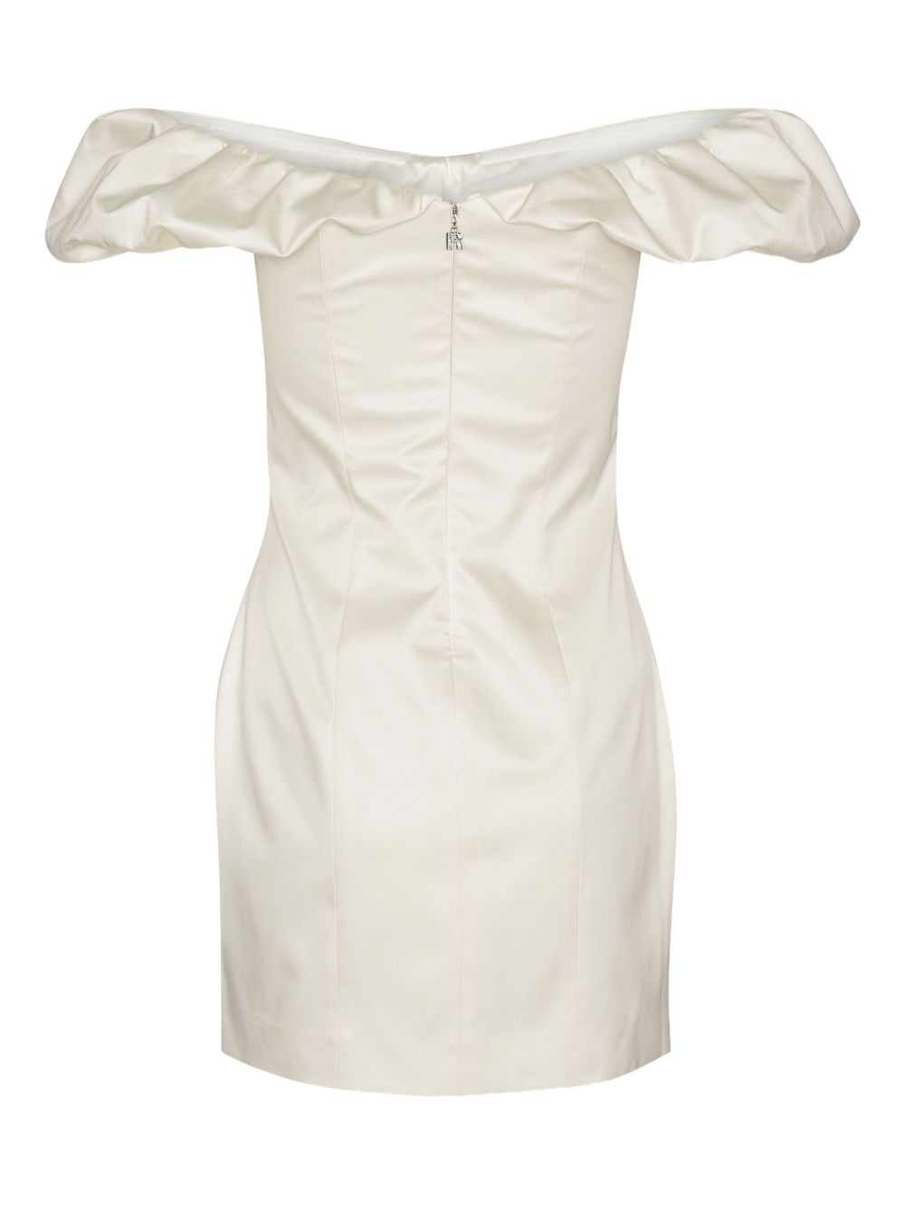 off-shoulder ruched minidress - 5