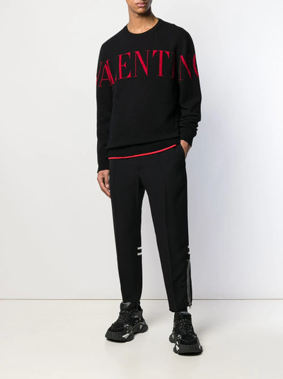 Valentino jacquard logo sweater outlook