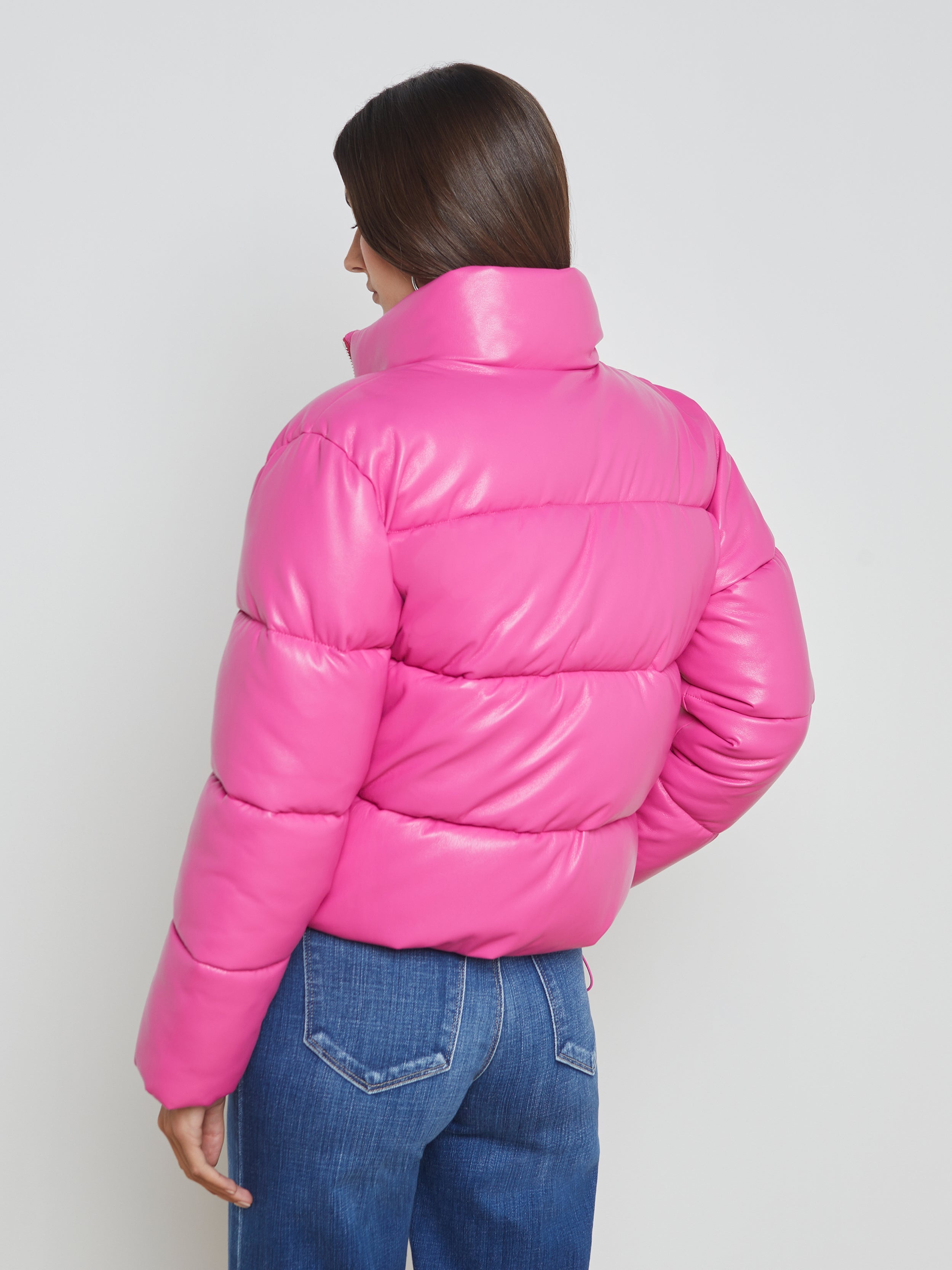 Larsen Vegan Leather Puffer Jacket - 5