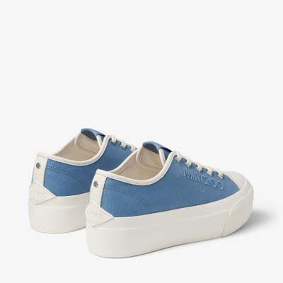 JIMMY CHOO Palma Maxi/F
Denim and Latte Canvas Platform Trainers with Embroidered Logo outlook
