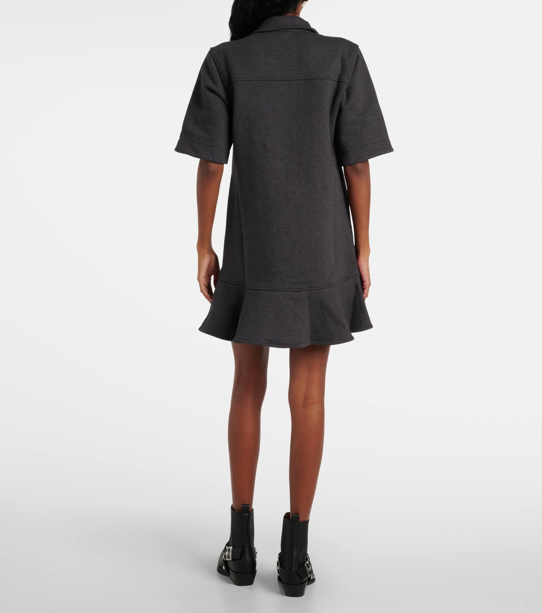 Striped cotton polo dress - 3