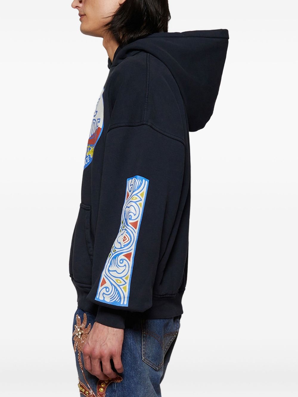 Rhude Hotel graphic-print hoodie - 4