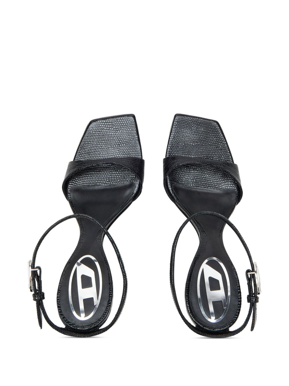 lizard-effect sandals - 4