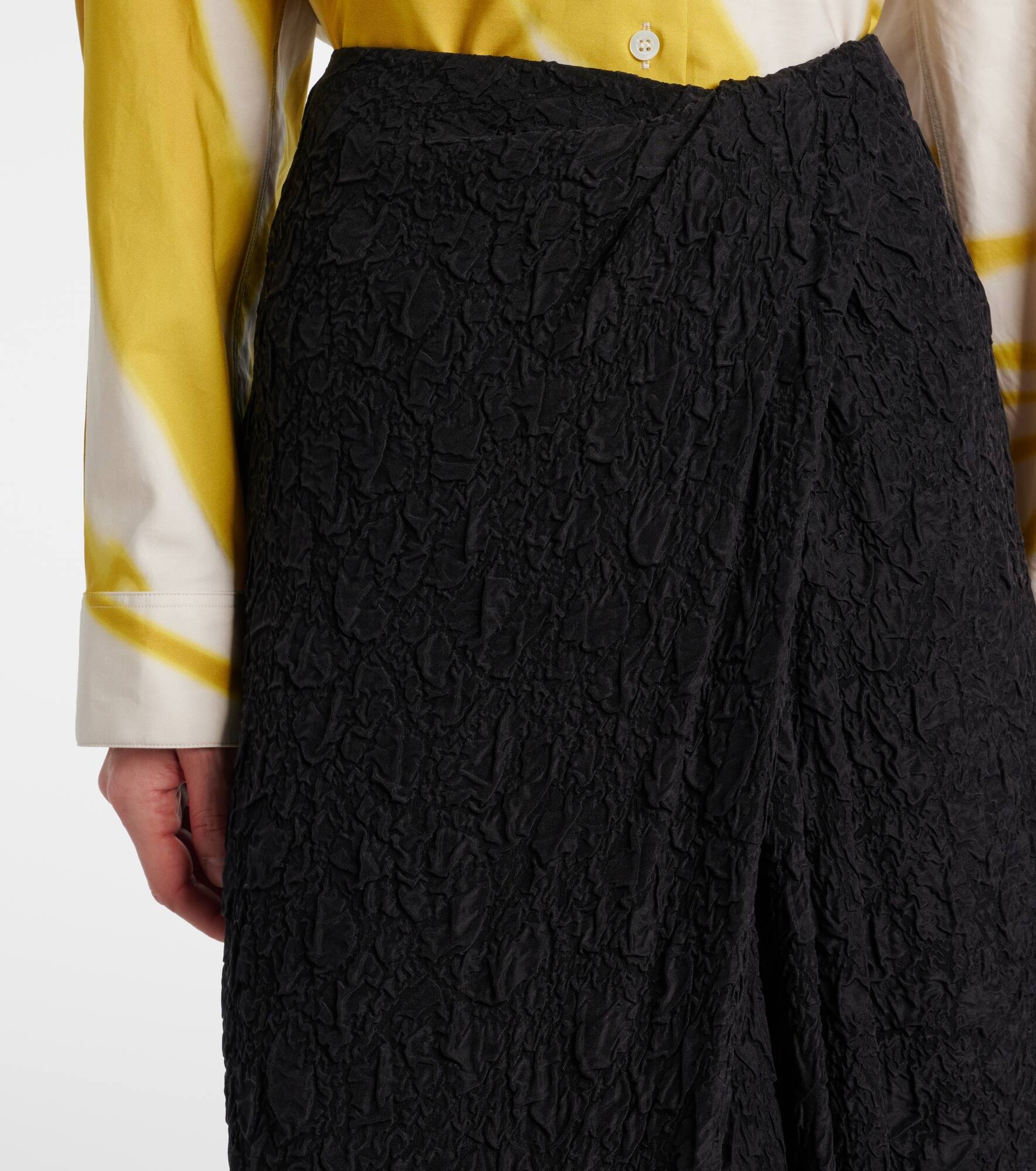 Gathered midi skirt - 4