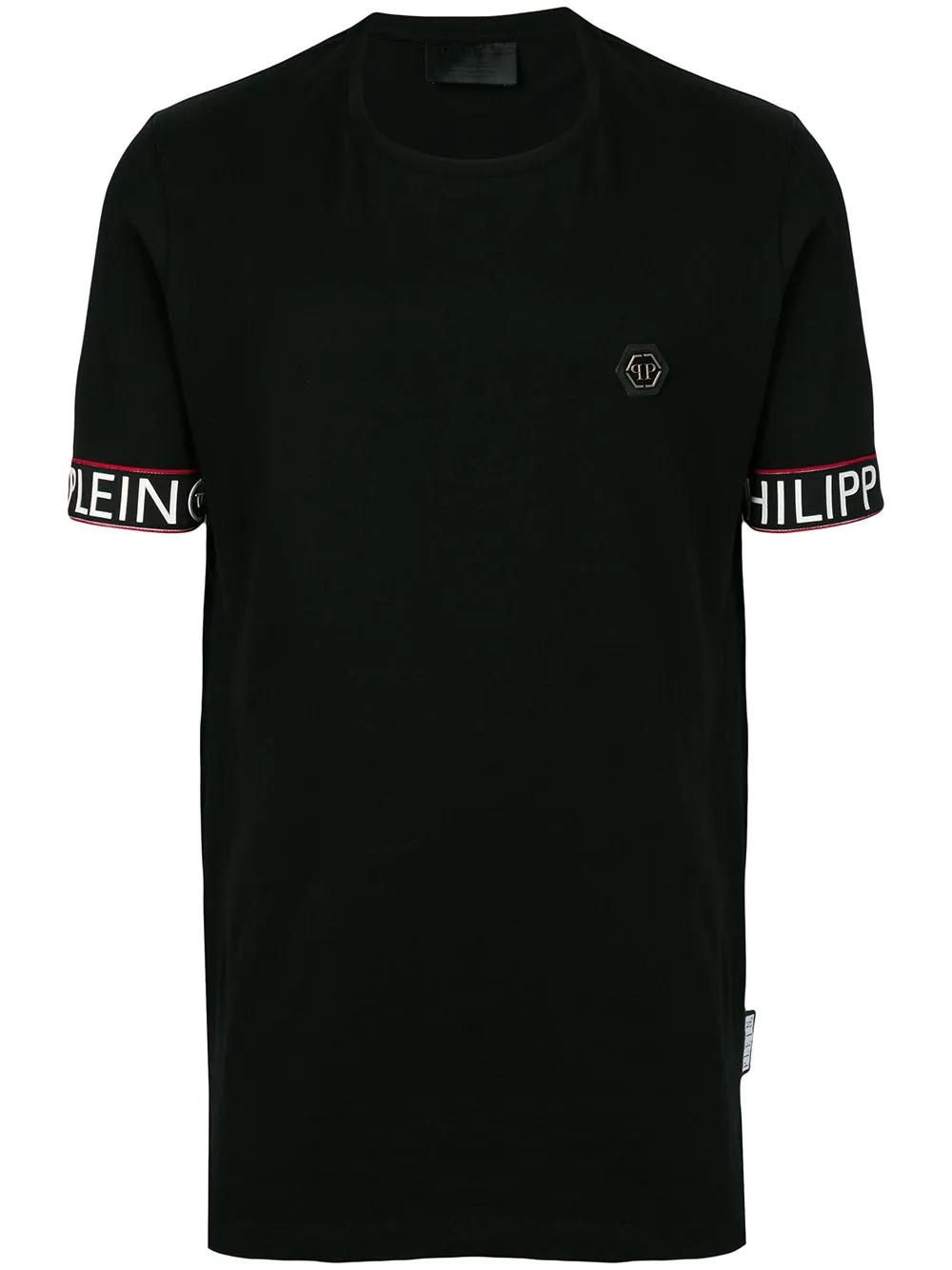 logo cuff T-shirt - 1