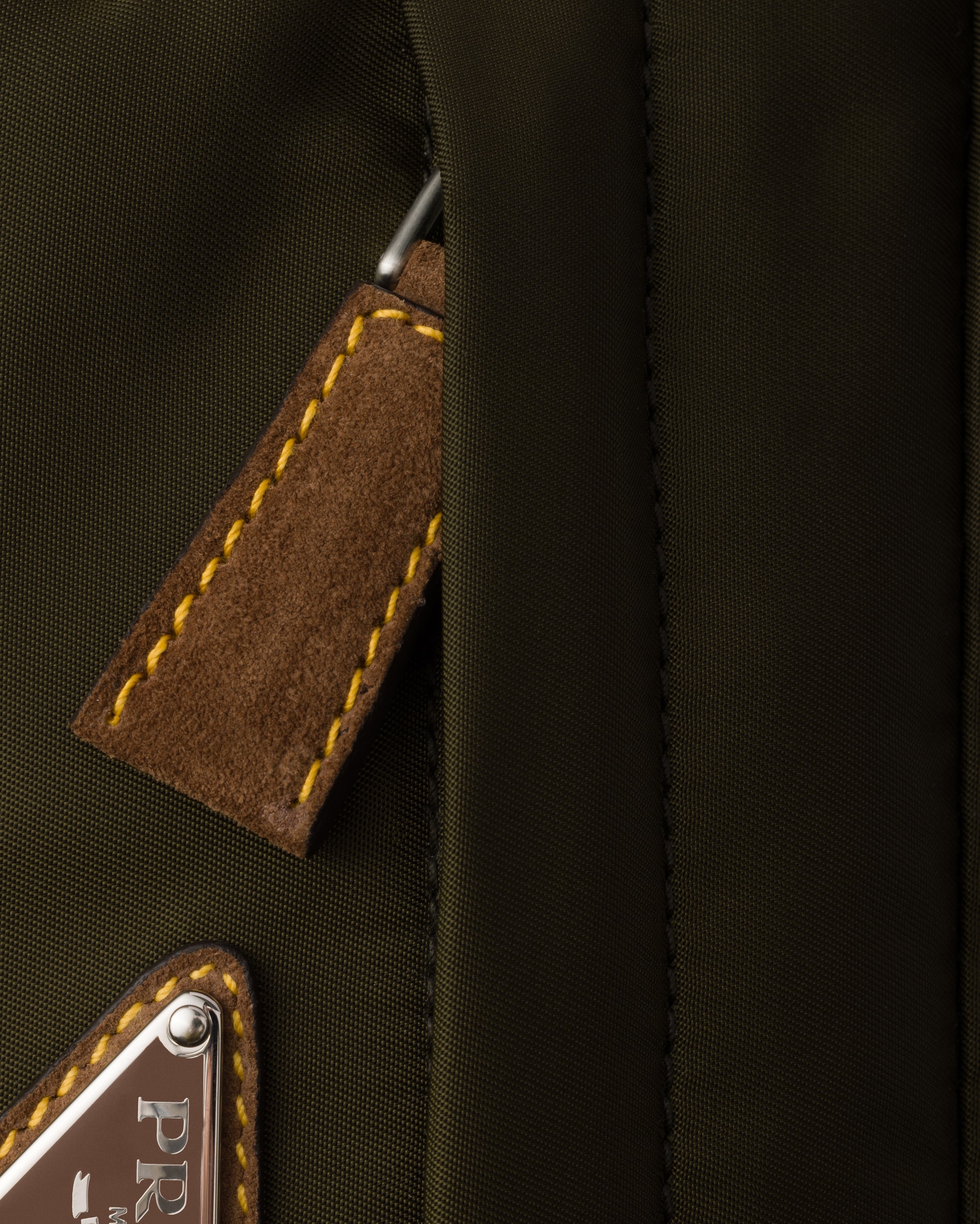 Small Re-Nylon and suede shoulder bag - 6