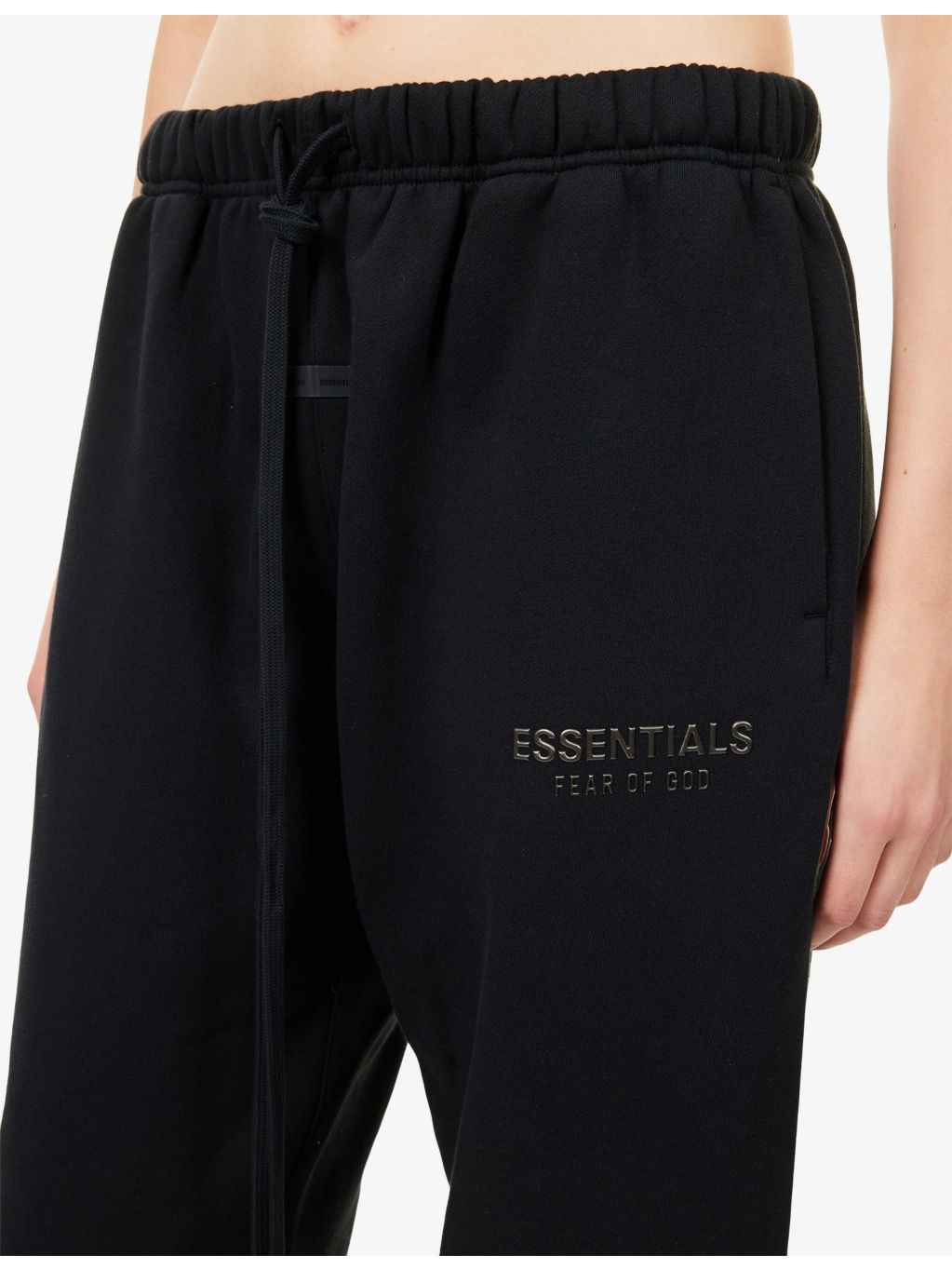 Drawstring Relaxed-Fit Cotton-Blend Jogging Bottoms - 5