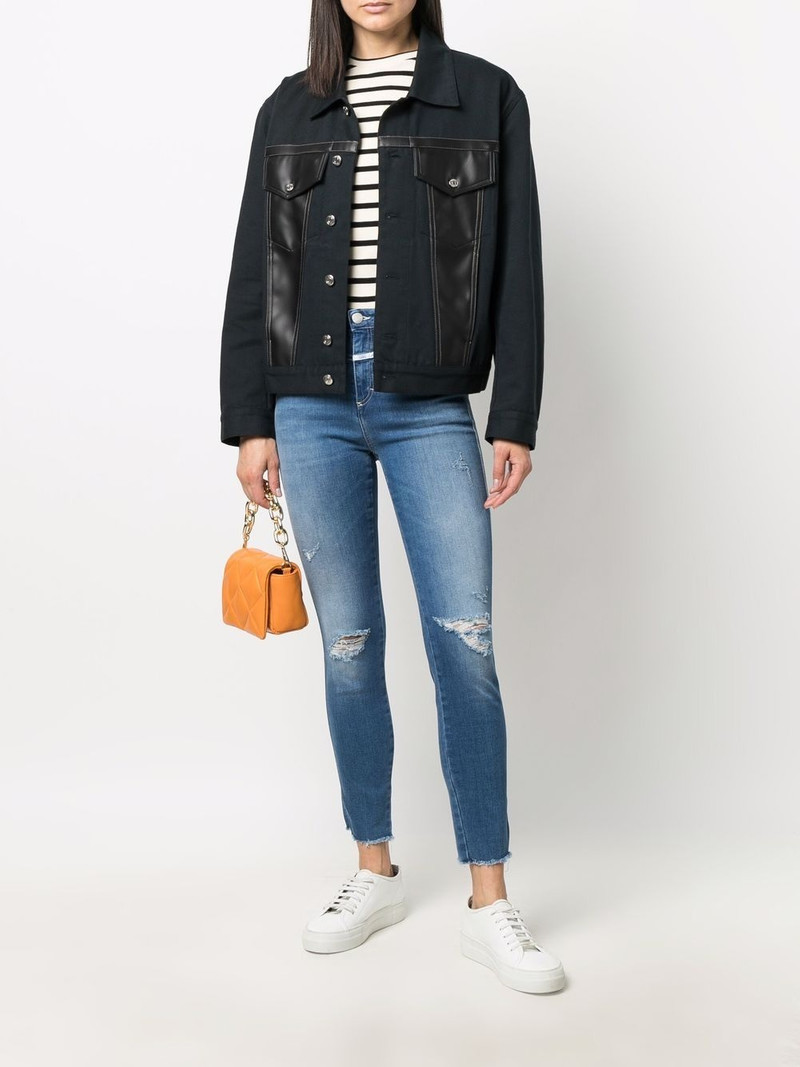 CLOSED distressed slim-fit jeans outlook