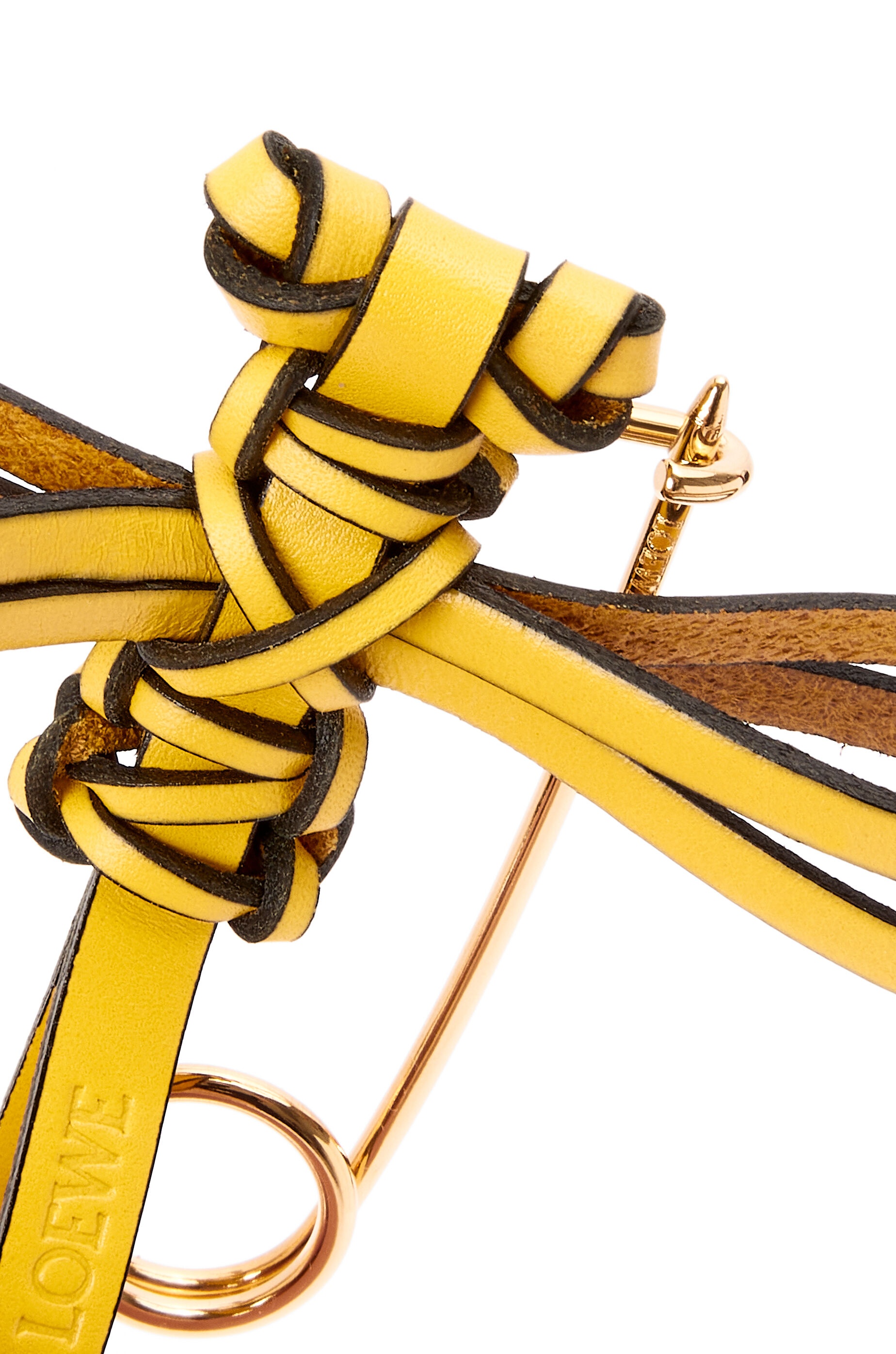 Dragonfly pin charm in calfskin and metal - 3