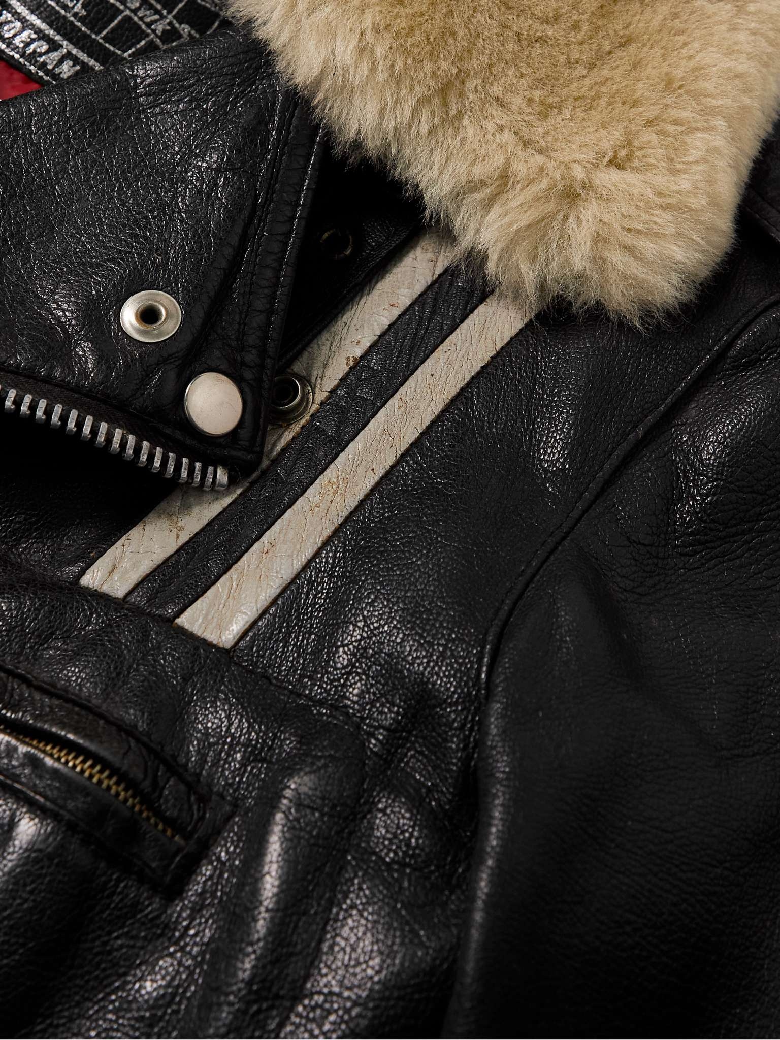 + 118 Second Läder Faux Fur-Trimmed Leather Jacket - 3