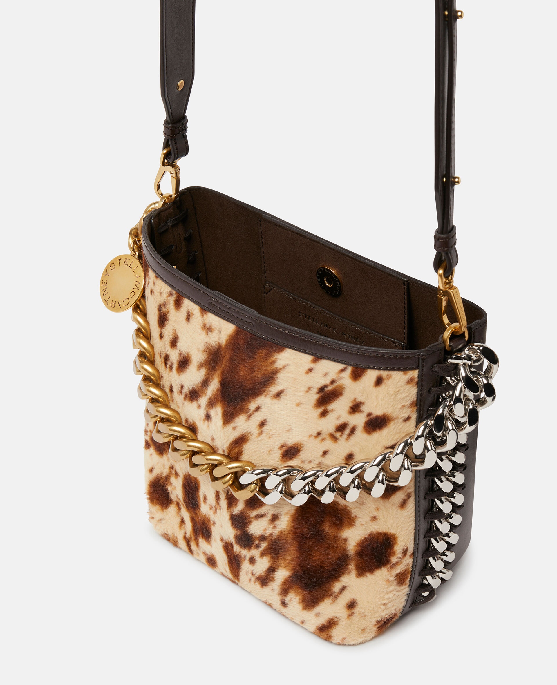 Frayme Appaloosa Print Velvet Bucket Bag - 4