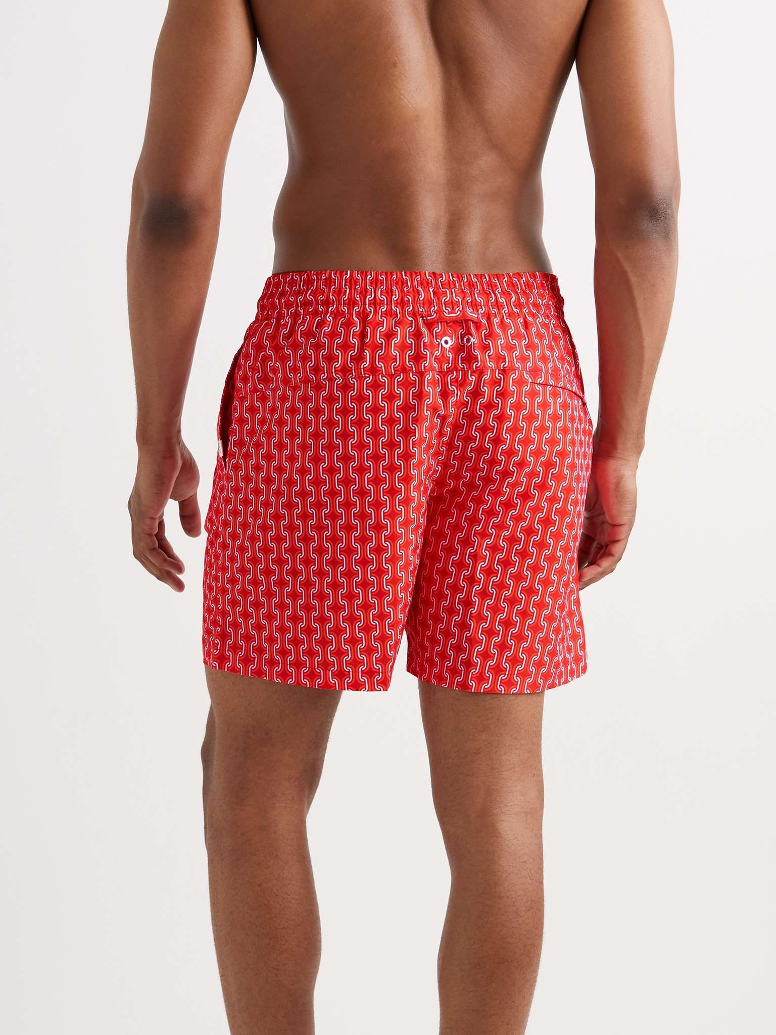 Mid-Length Printed Swim Shorts - 3