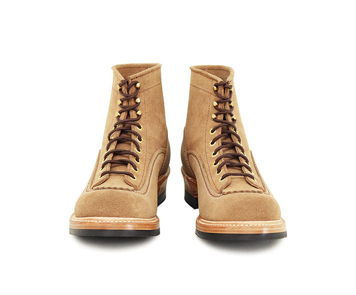 LK-004 Donkey Puncher Boots Horween CXL Natural Roughout - 2